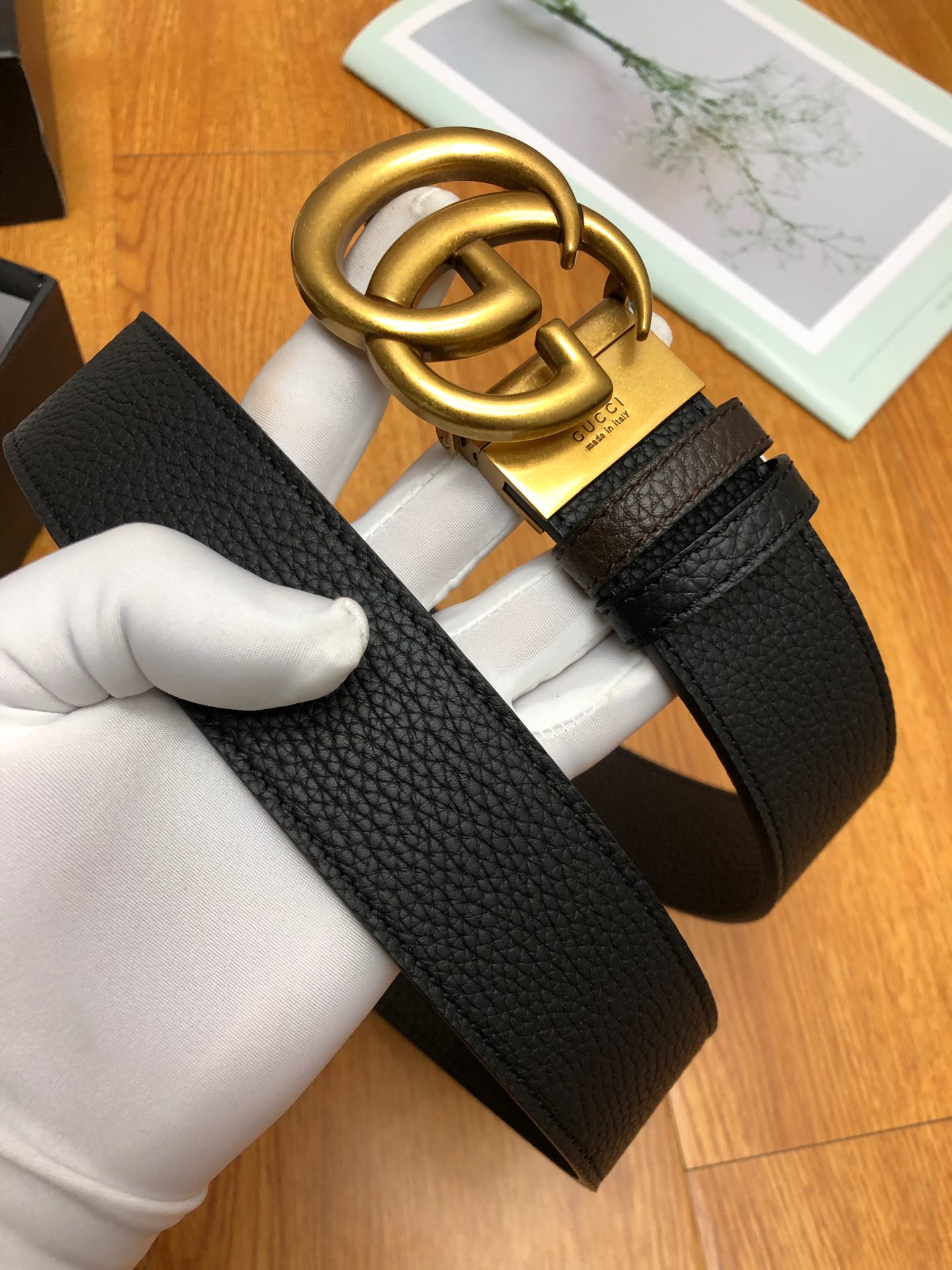 Gucci Basic Belt Top Grain Leather