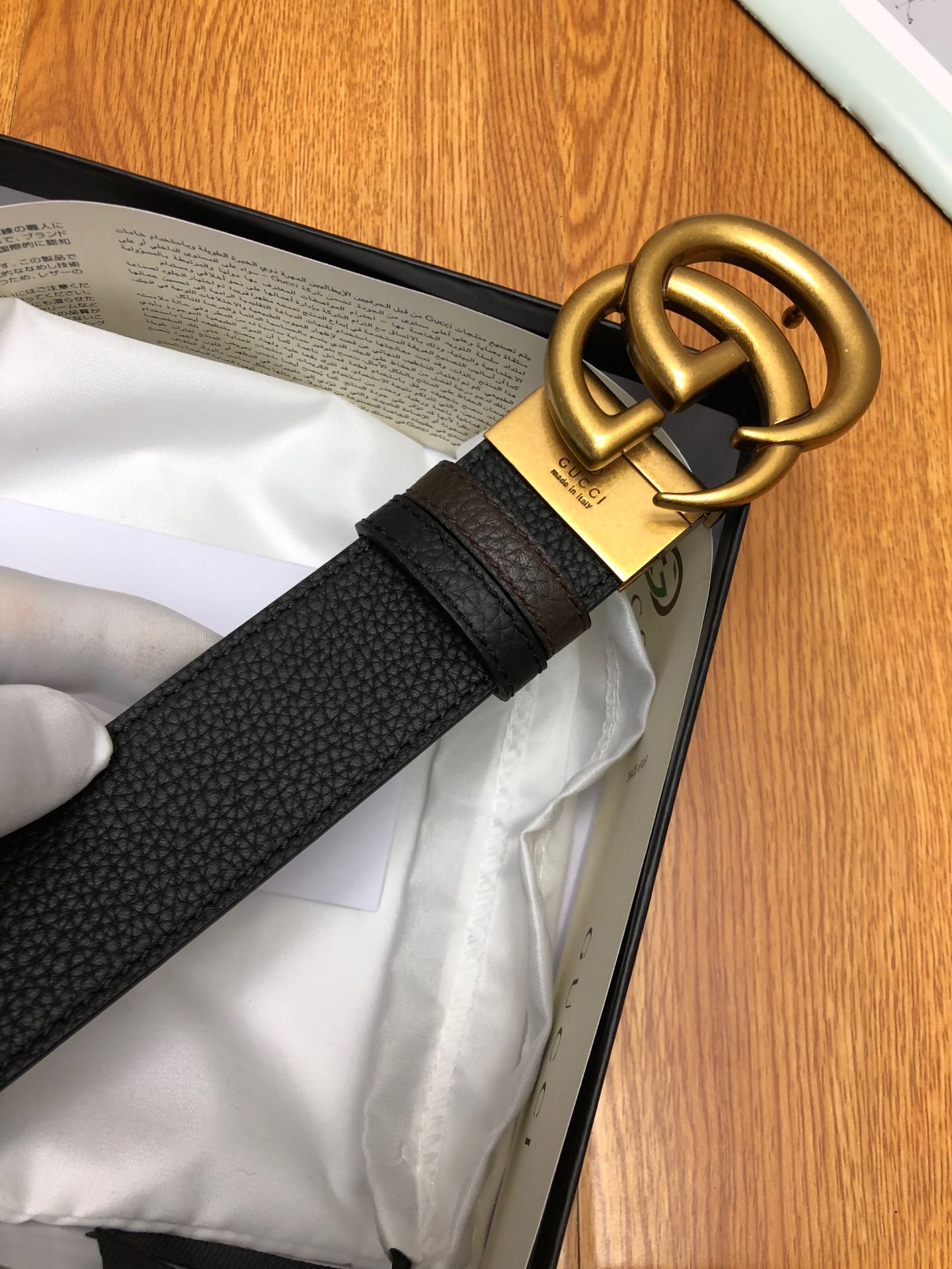 Gucci Basic Belt Top Grain Leather