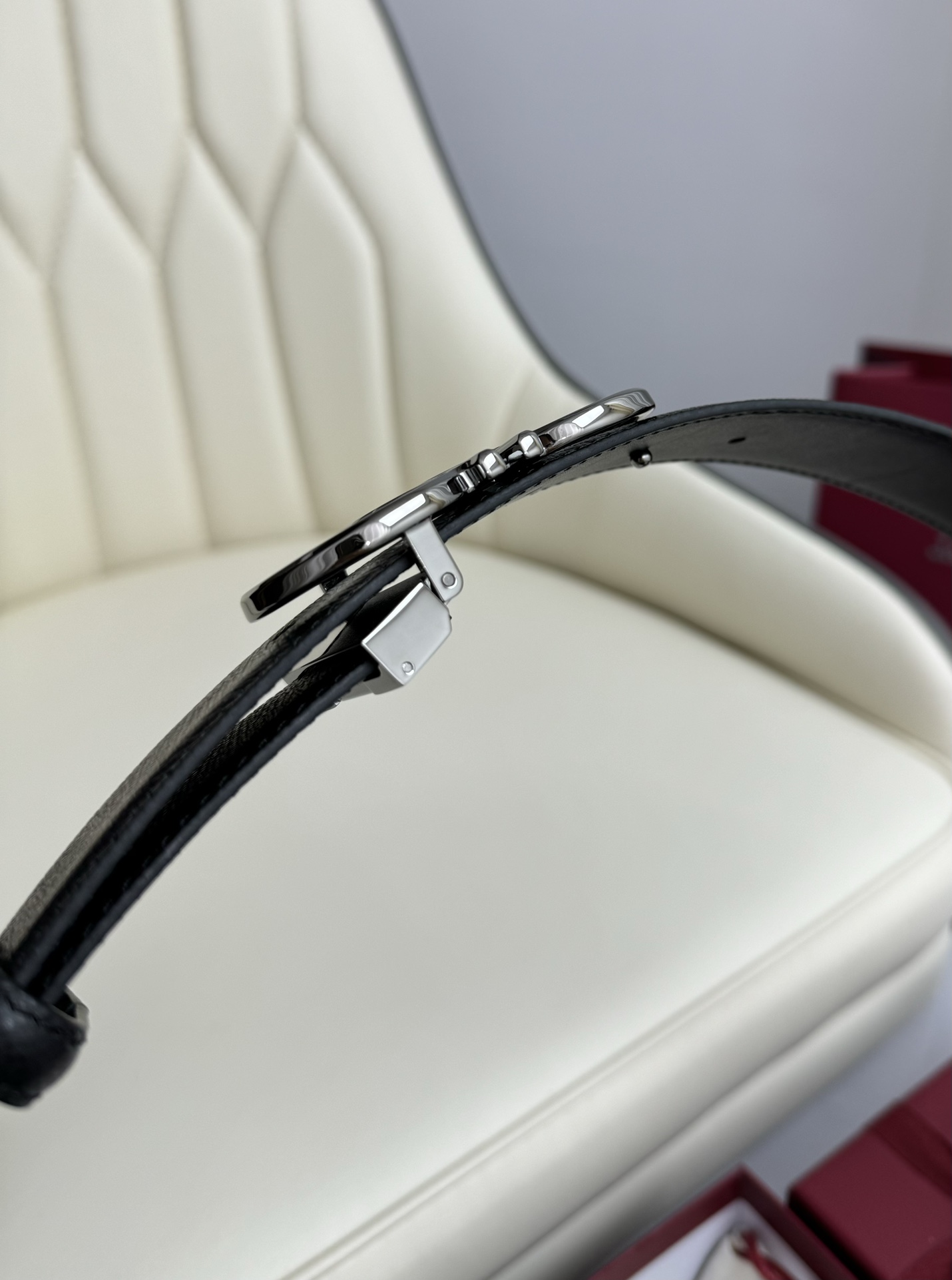 Salvatore Ferragamo Male Leather Belt Top Grain Leather M