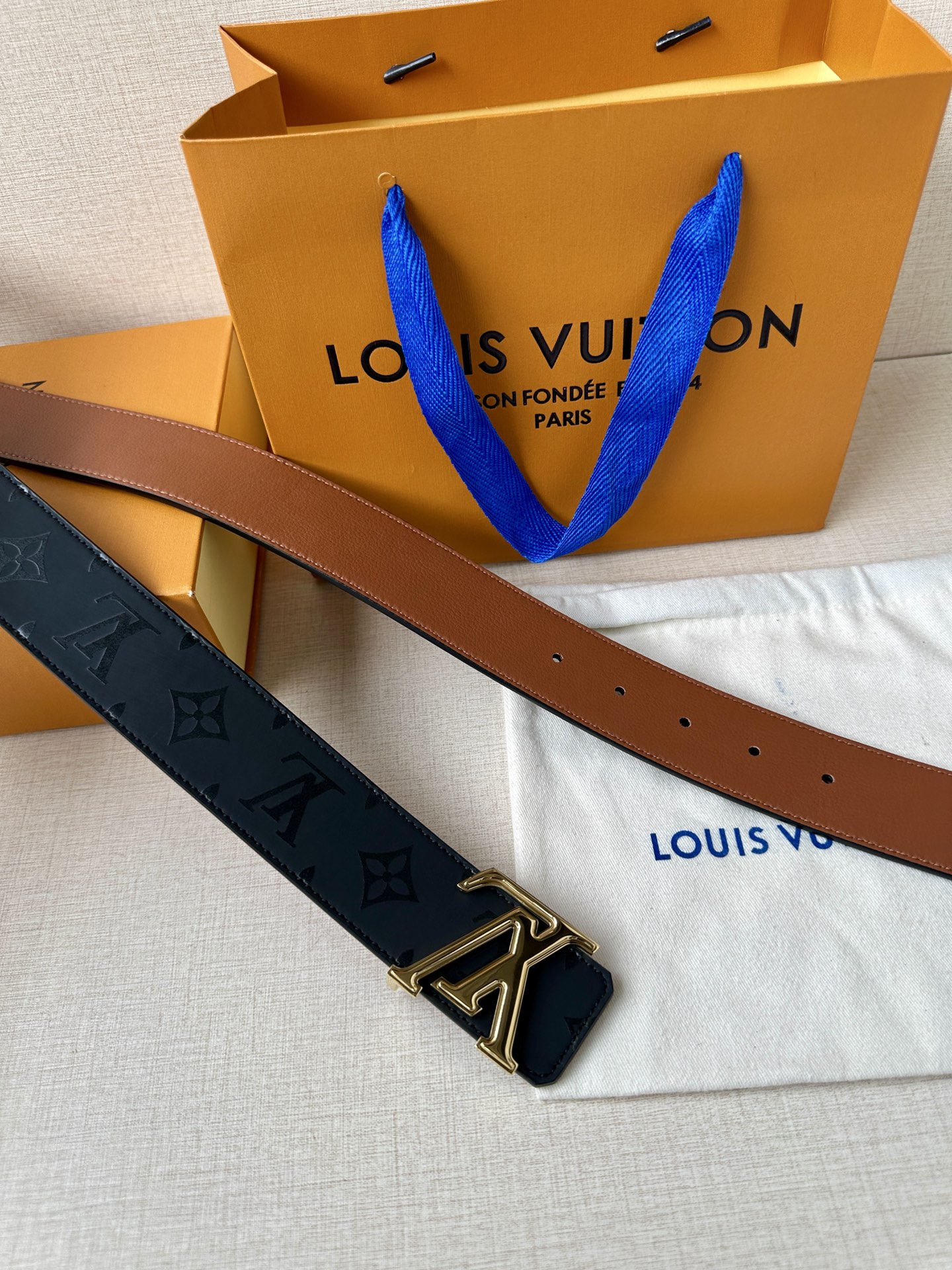 Louis Vuitton Leather Belt S-m-l