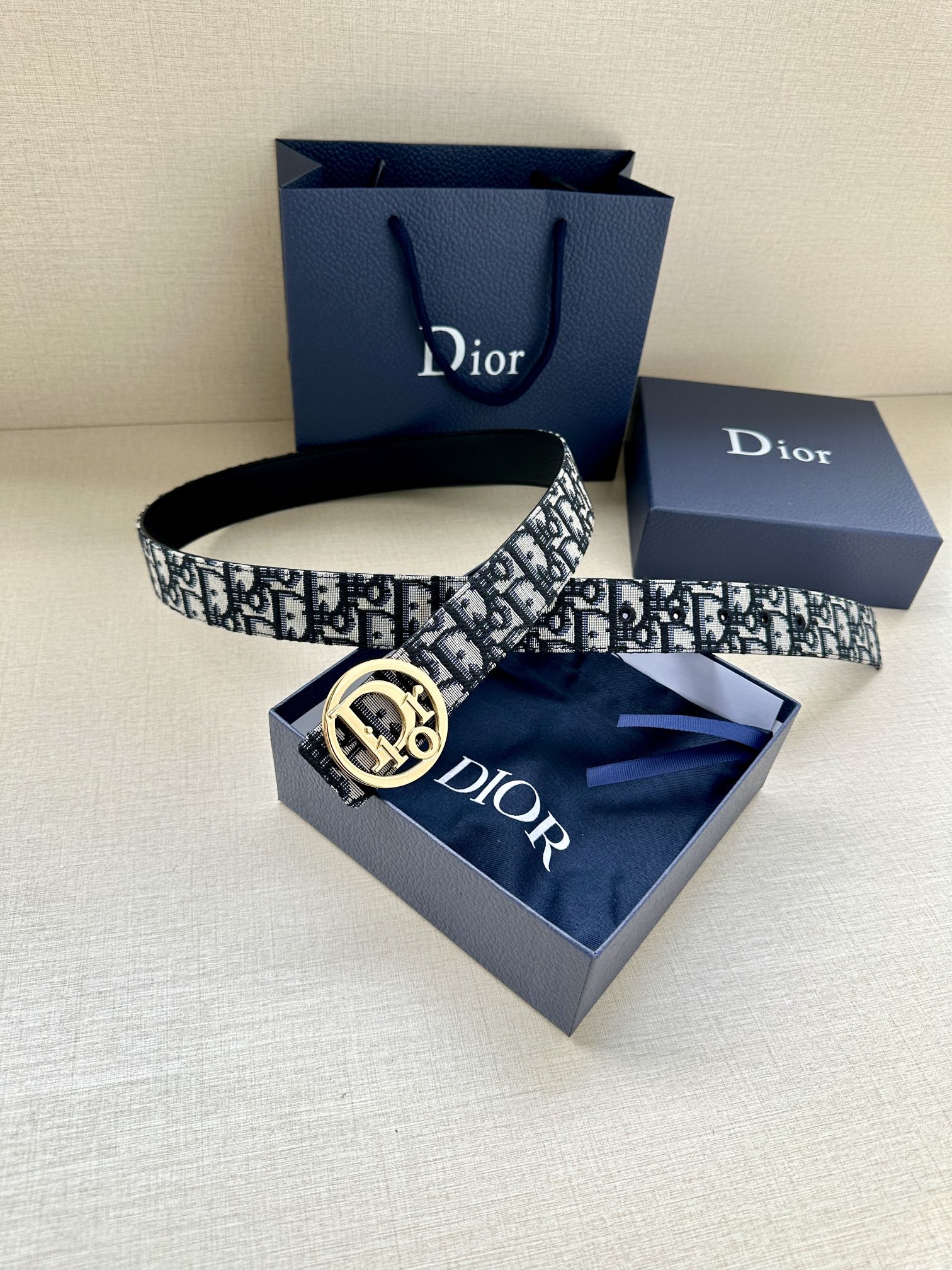 Dior Basic Belt Gold M-l