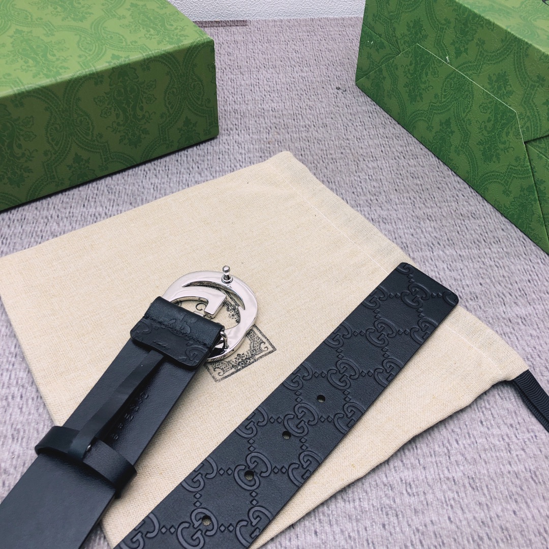 Gucci Male Leather Belt Top Grain Leather