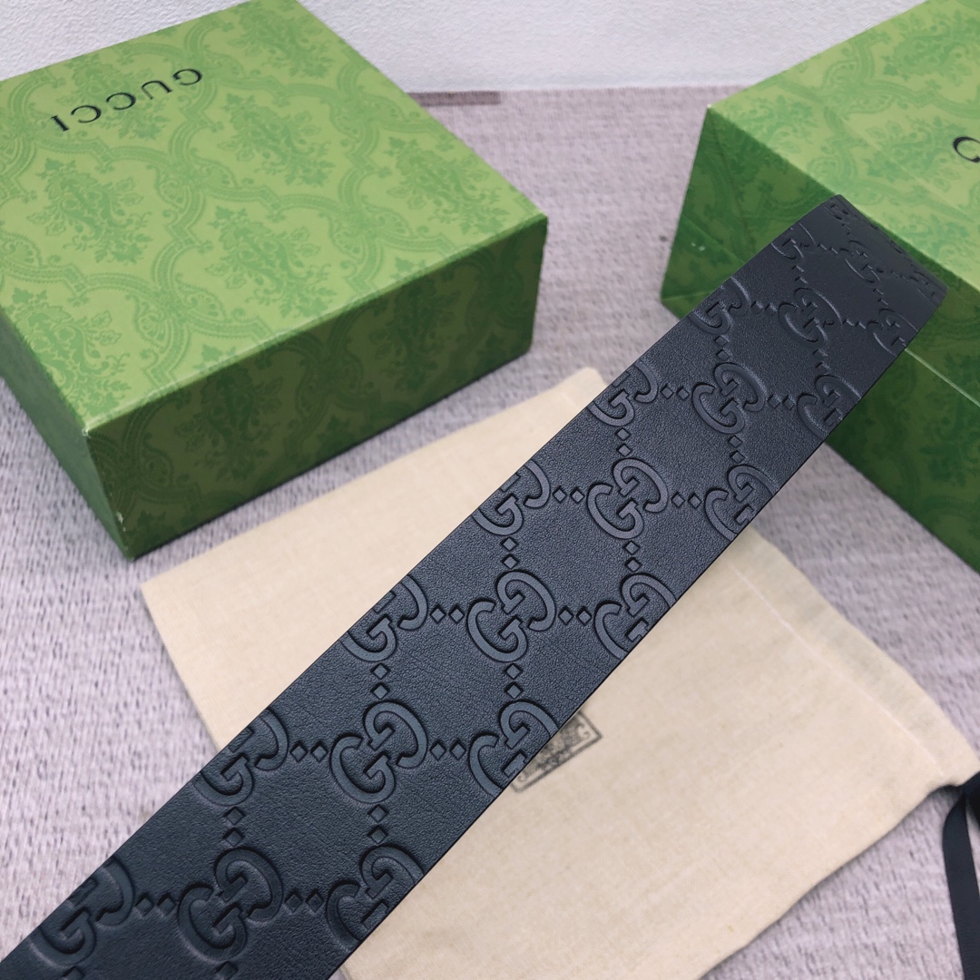 Gucci Male Leather Belt Top Grain Leather