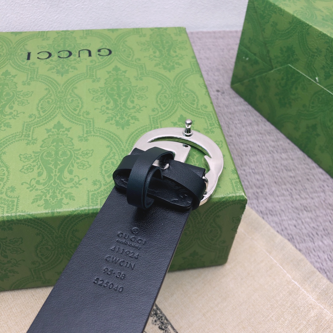 Gucci Male Leather Belt Top Grain Leather