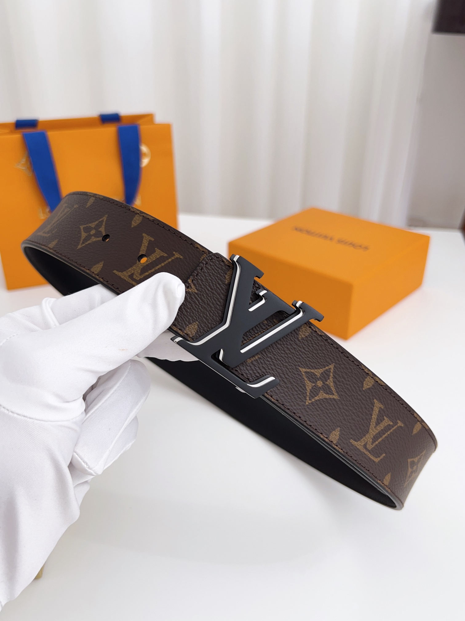 Louis Vuitton Basic Belt Cow Leather Waterproof 125cm-m-l