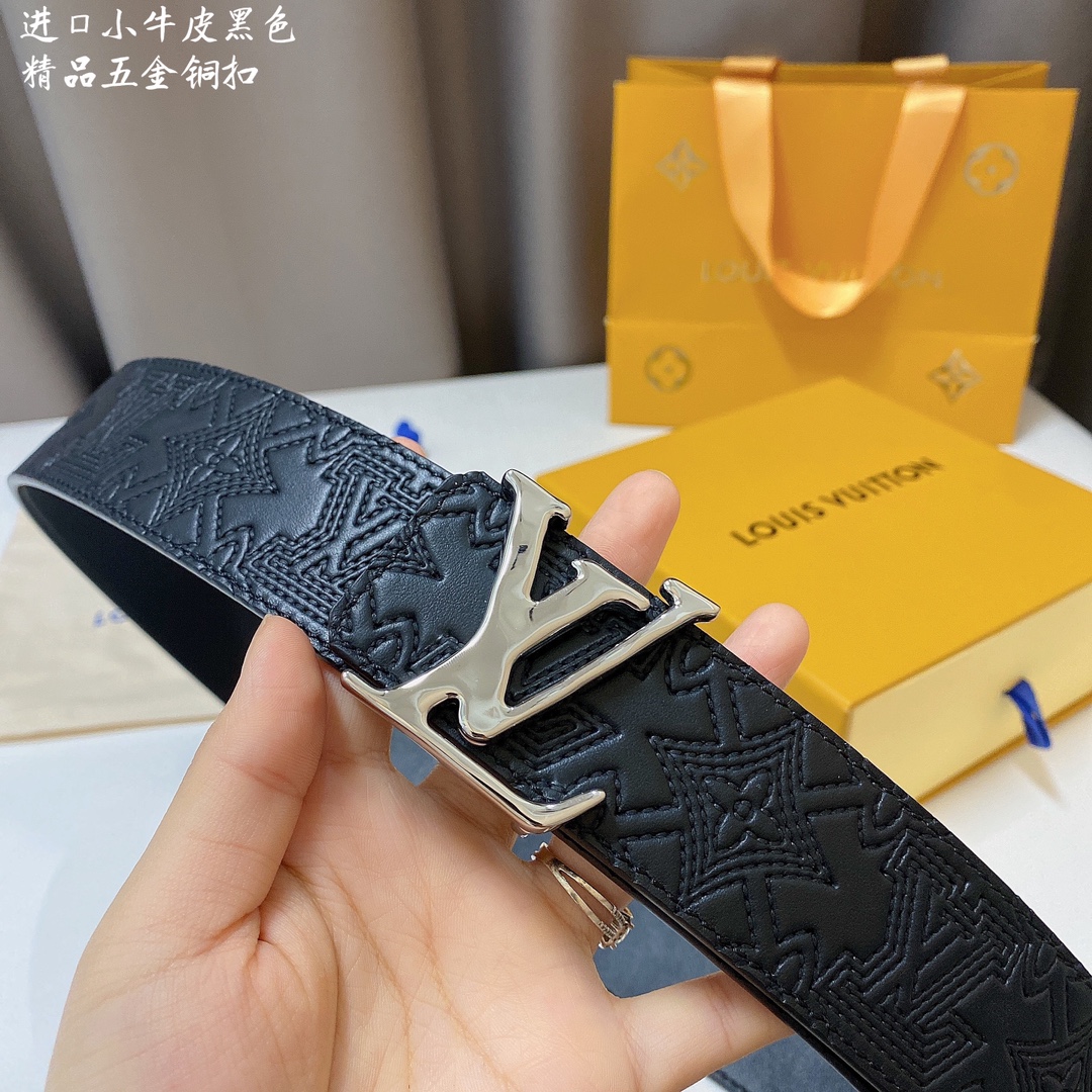 Louis Vuitton Basic Belt Cow Leather M-l