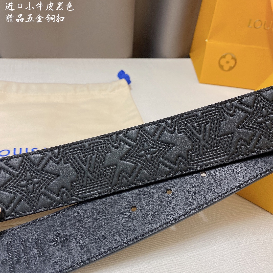 Louis Vuitton Basic Belt Cow Leather M-l