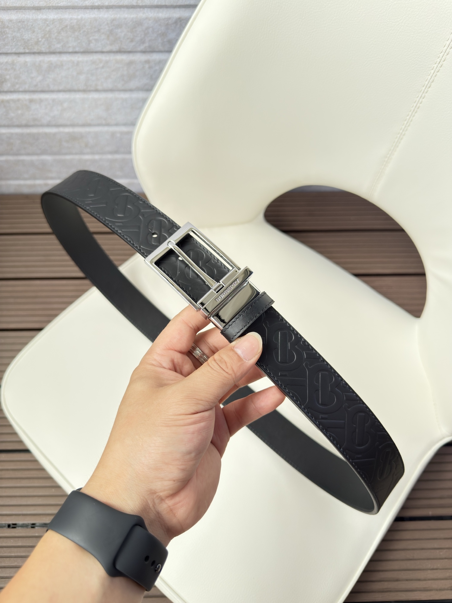 Burberry Basic Belt Top Grain Leather 34mm