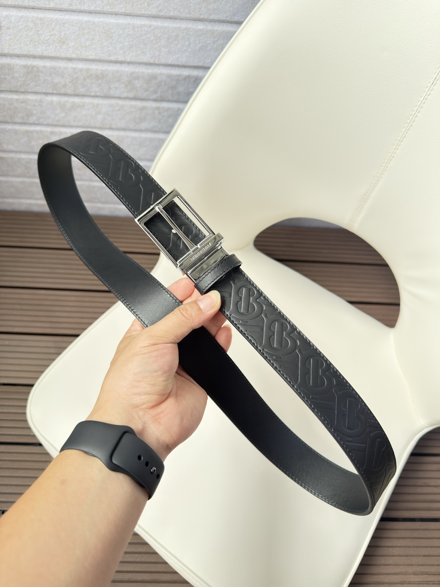 Burberry Basic Belt Top Grain Leather 34mm