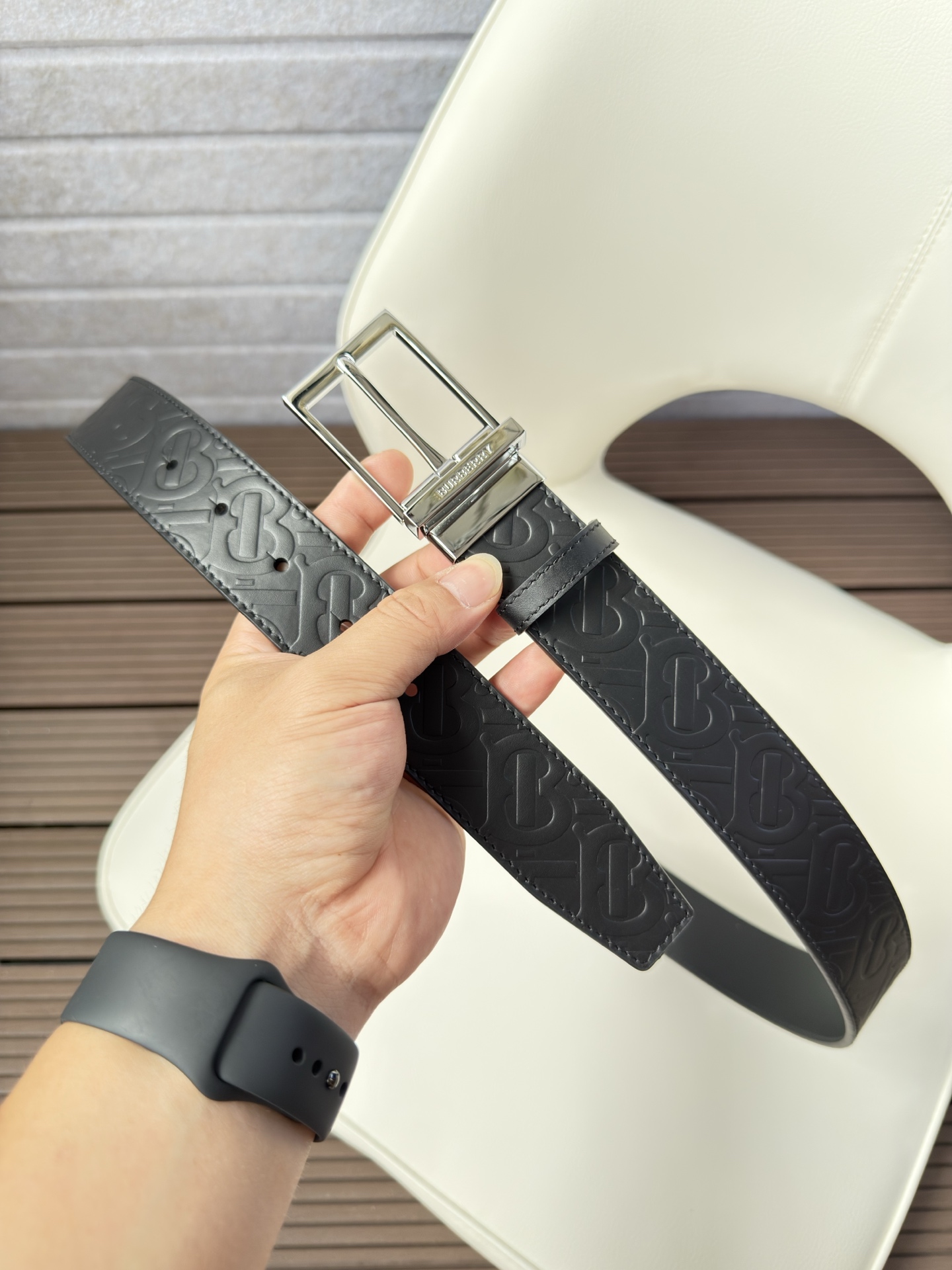 Burberry Basic Belt Top Grain Leather 34mm