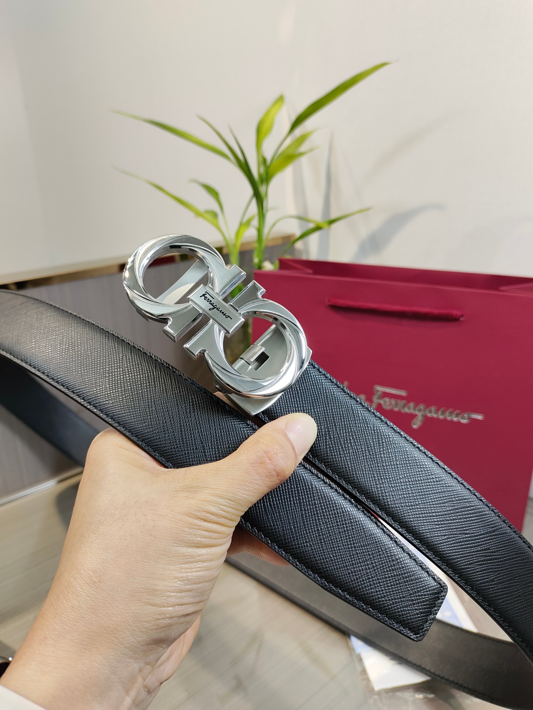 Salvatore Ferragamo Male Basic Belt 35mm