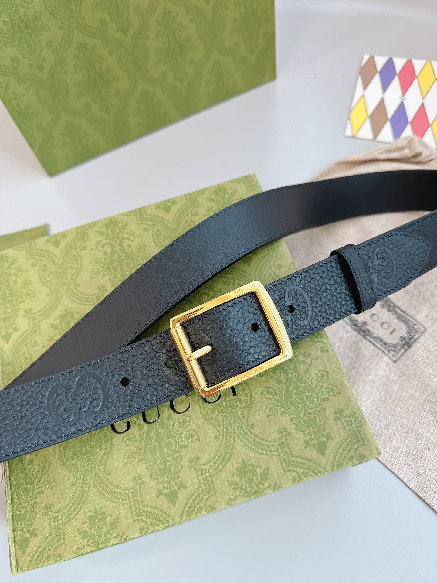 Gucci Pin Buckle Belt Black