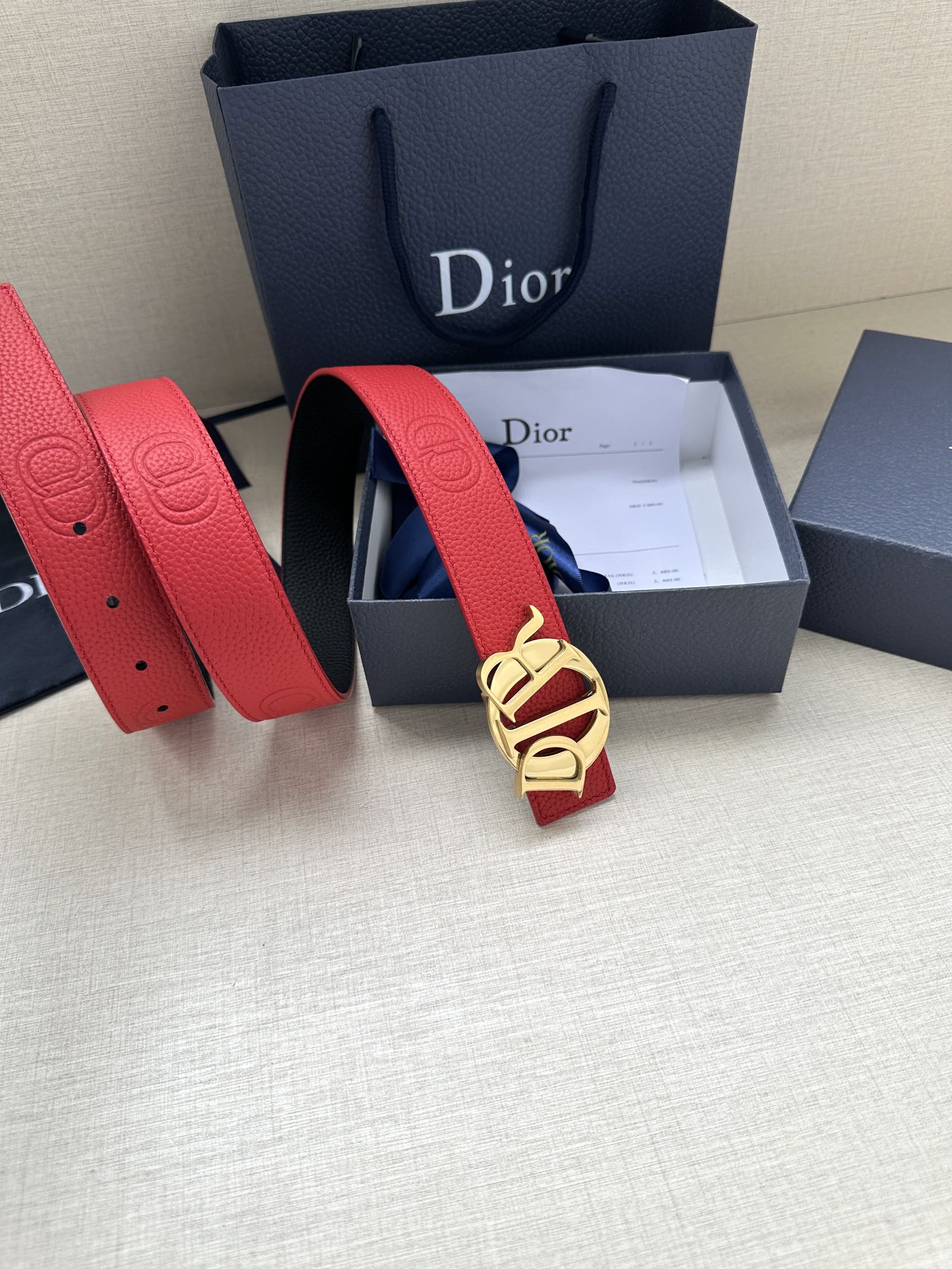 Basic Belt Cow Leather Black M