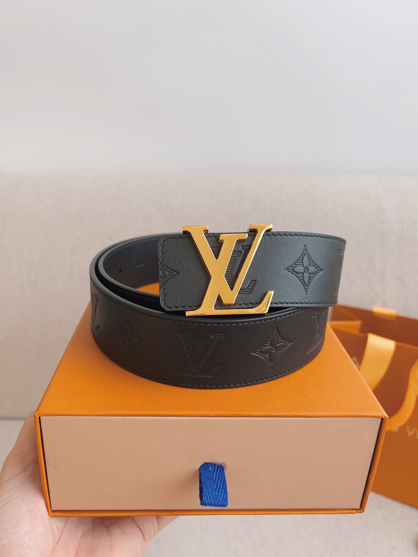 Louis Vuitton Basic Belt Cow Leather 40mm-m-l