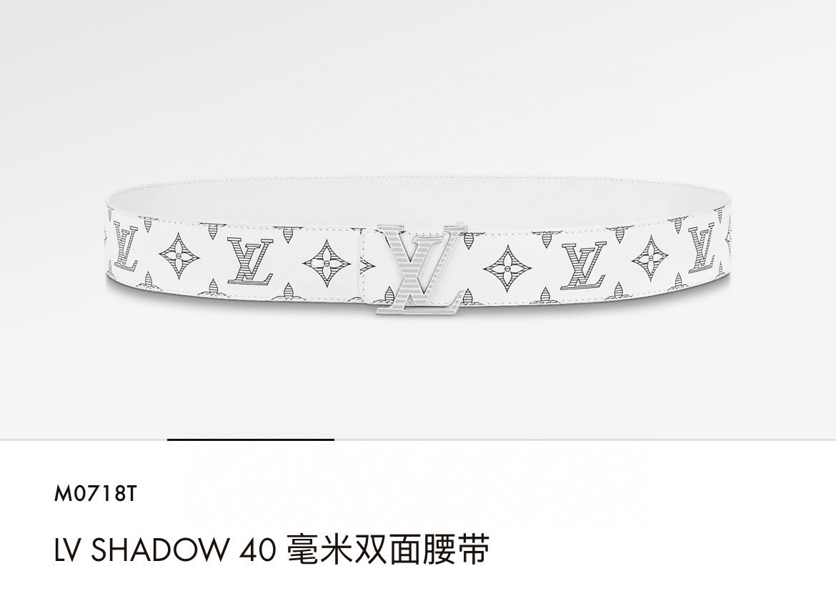 Louis Vuitton Basic Belt Cow Leather M-l