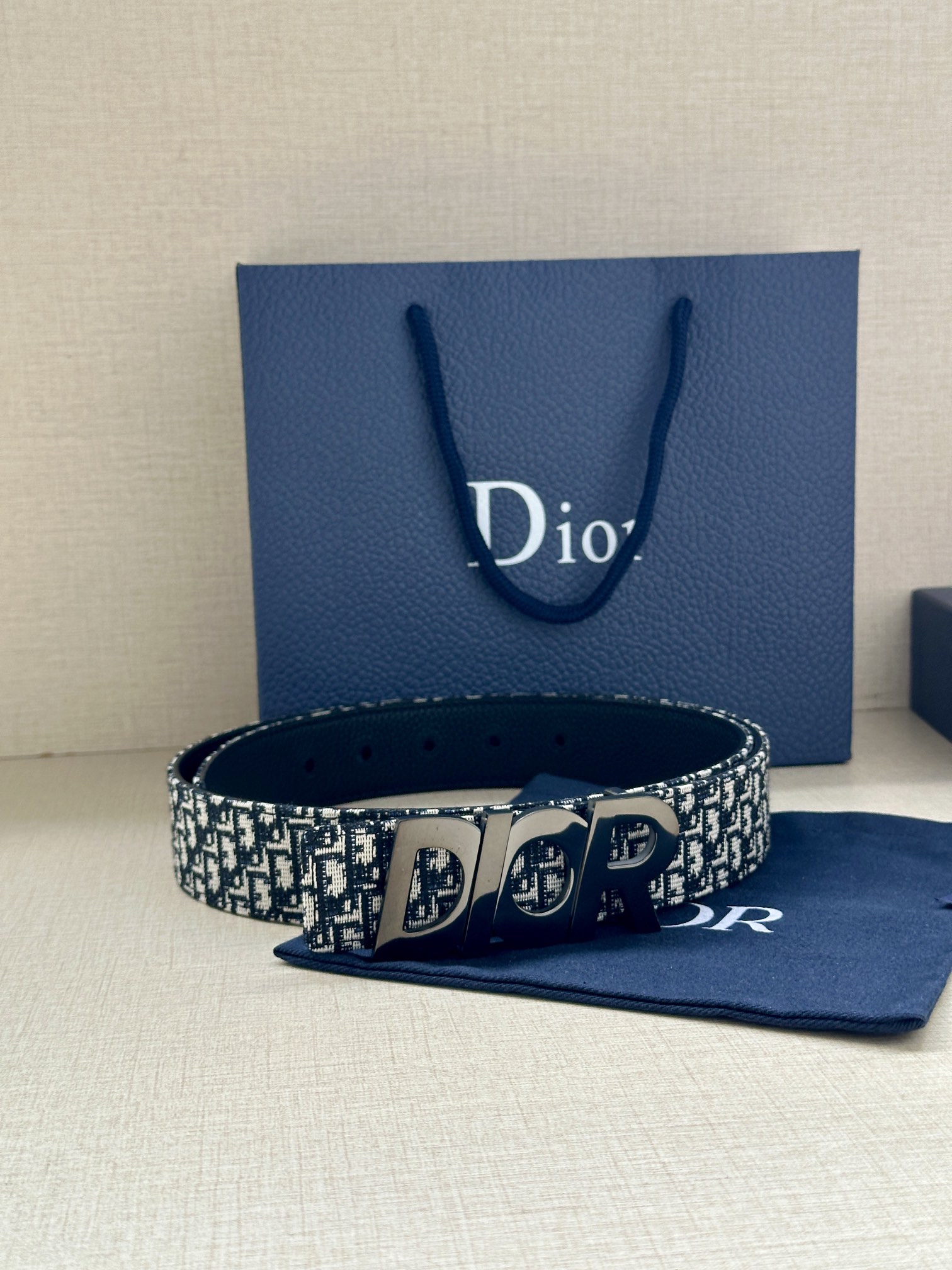 Basic Belt Cow Leather Gray M-l