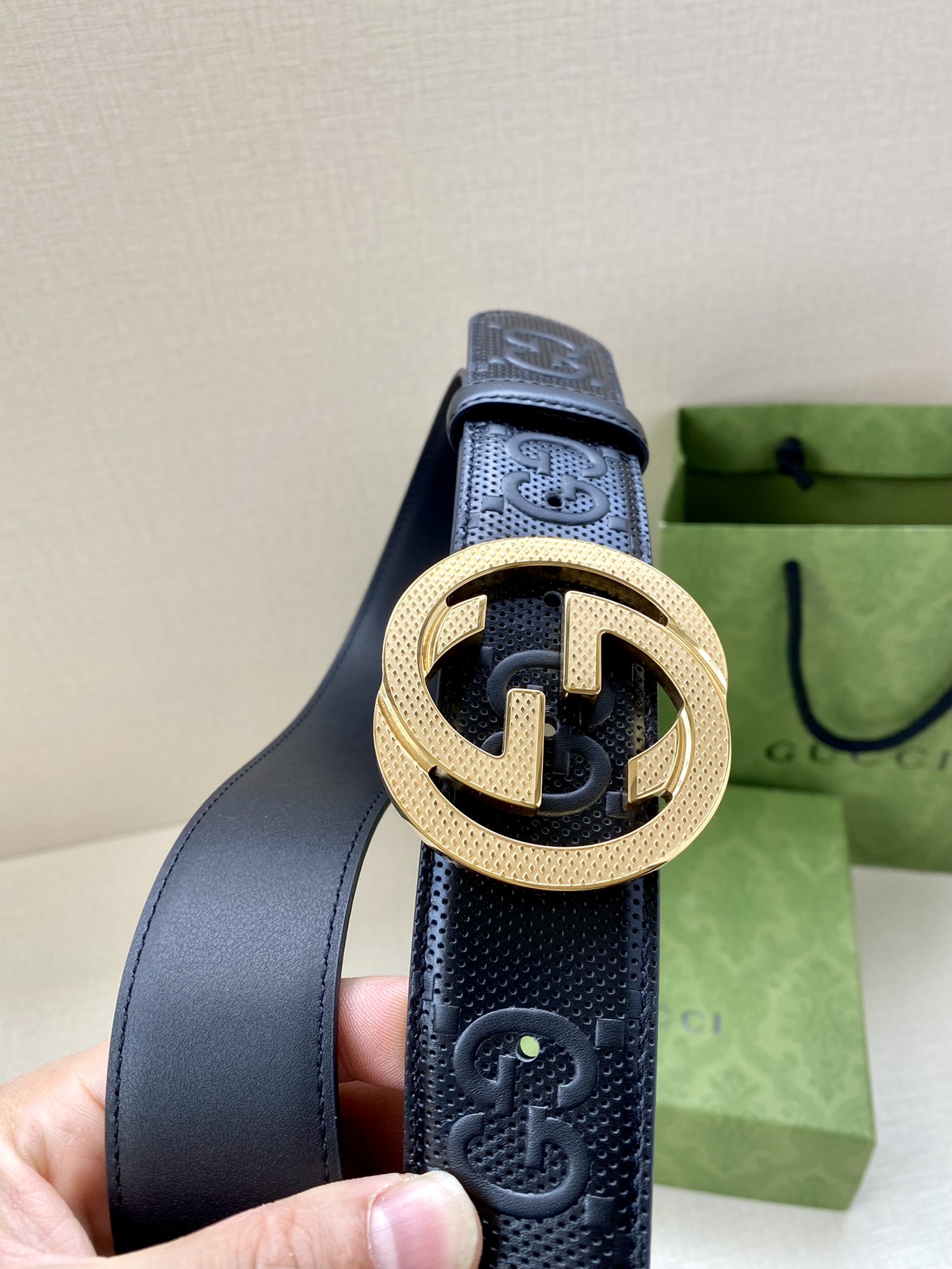 Gucci Basic Belt Black M-l