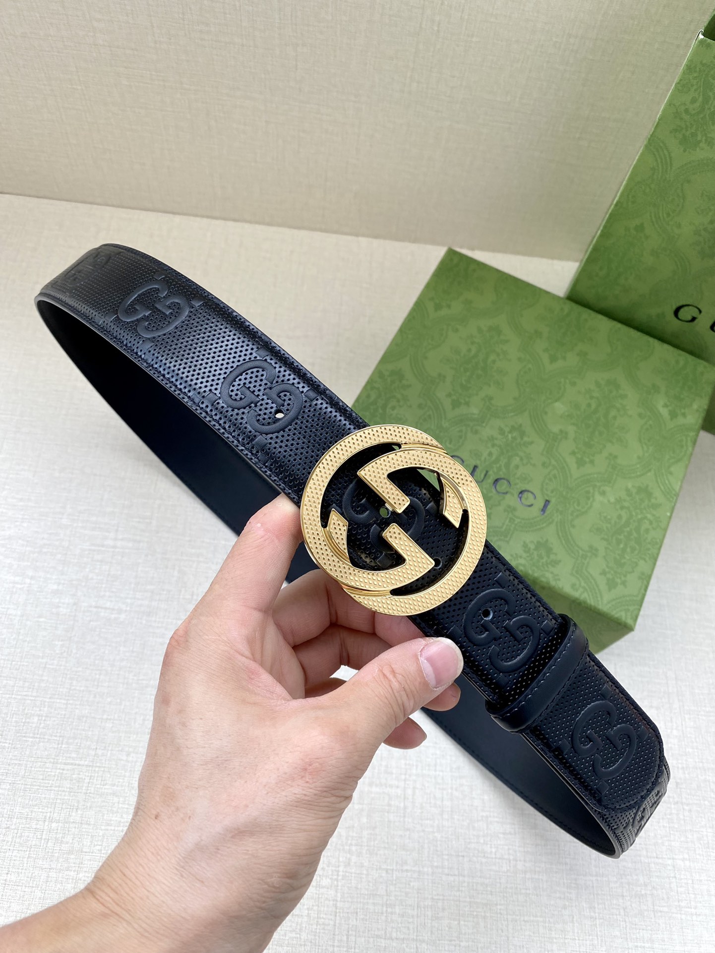 Gucci Basic Belt Black M-l