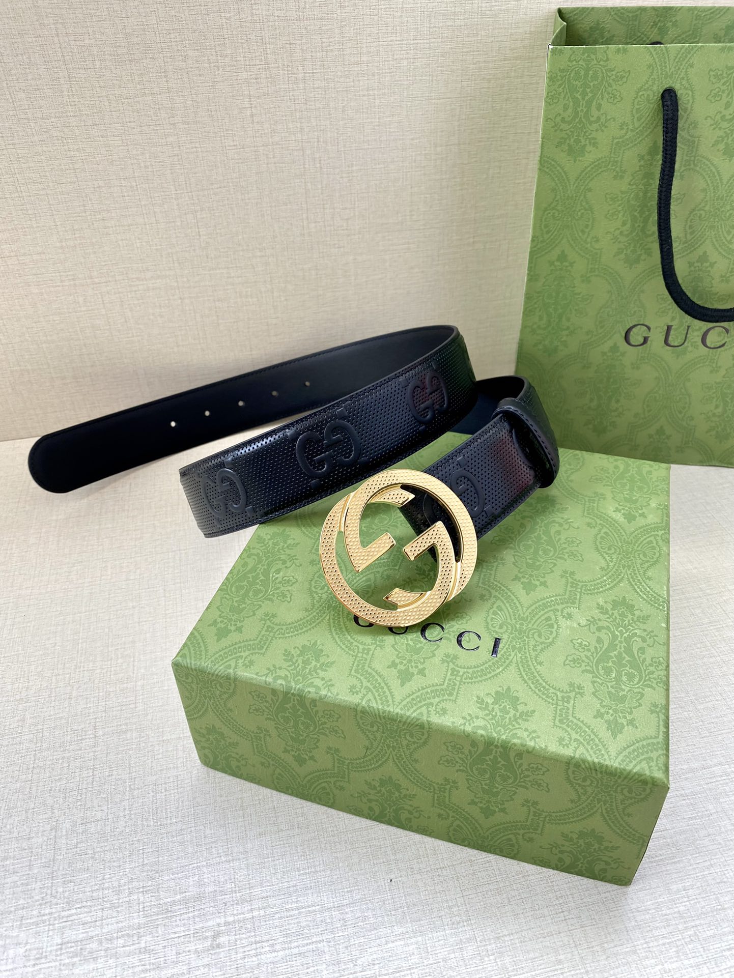 Gucci Basic Belt Black M-l