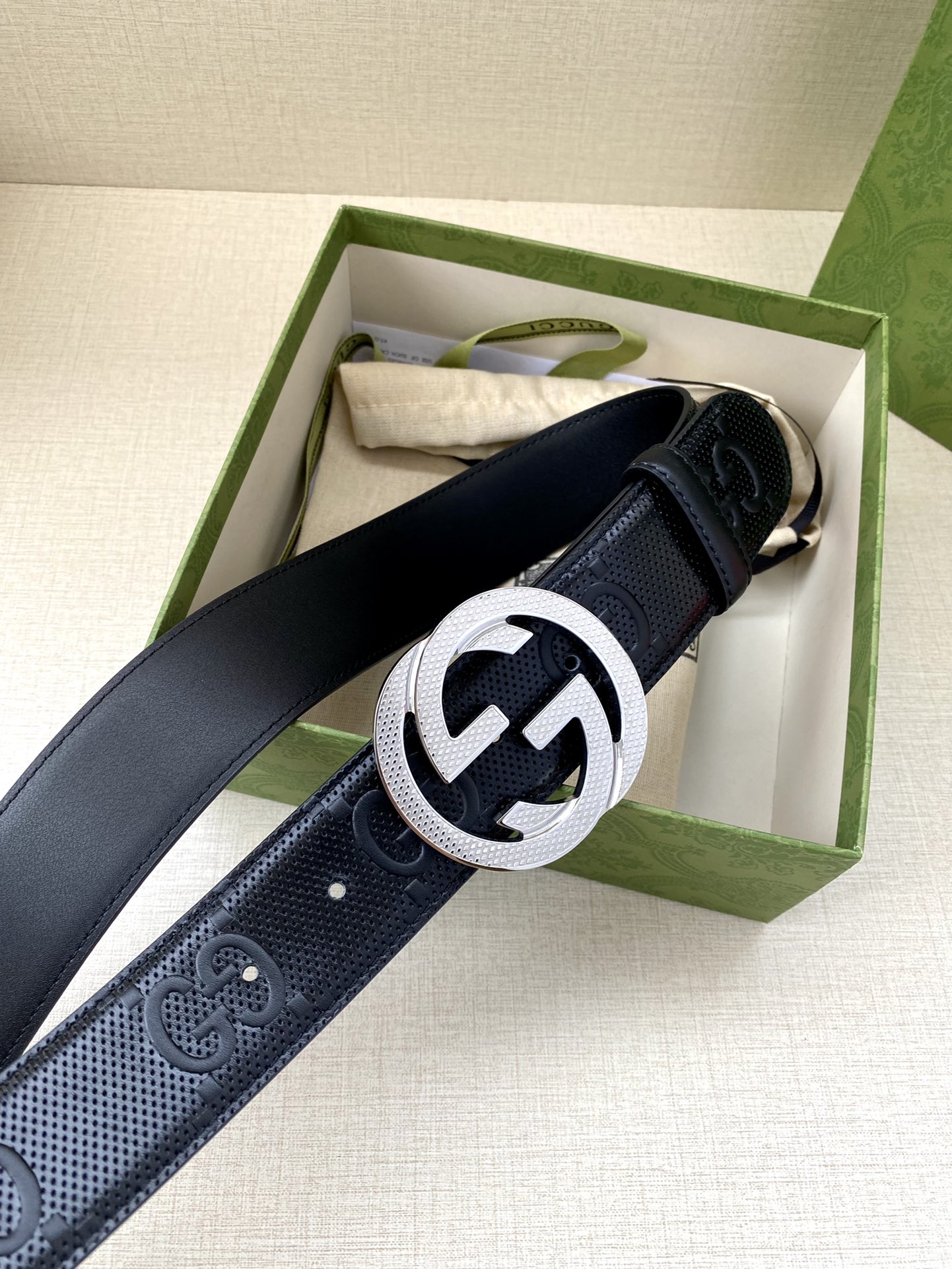 Gucci Basic Belt Black M-l