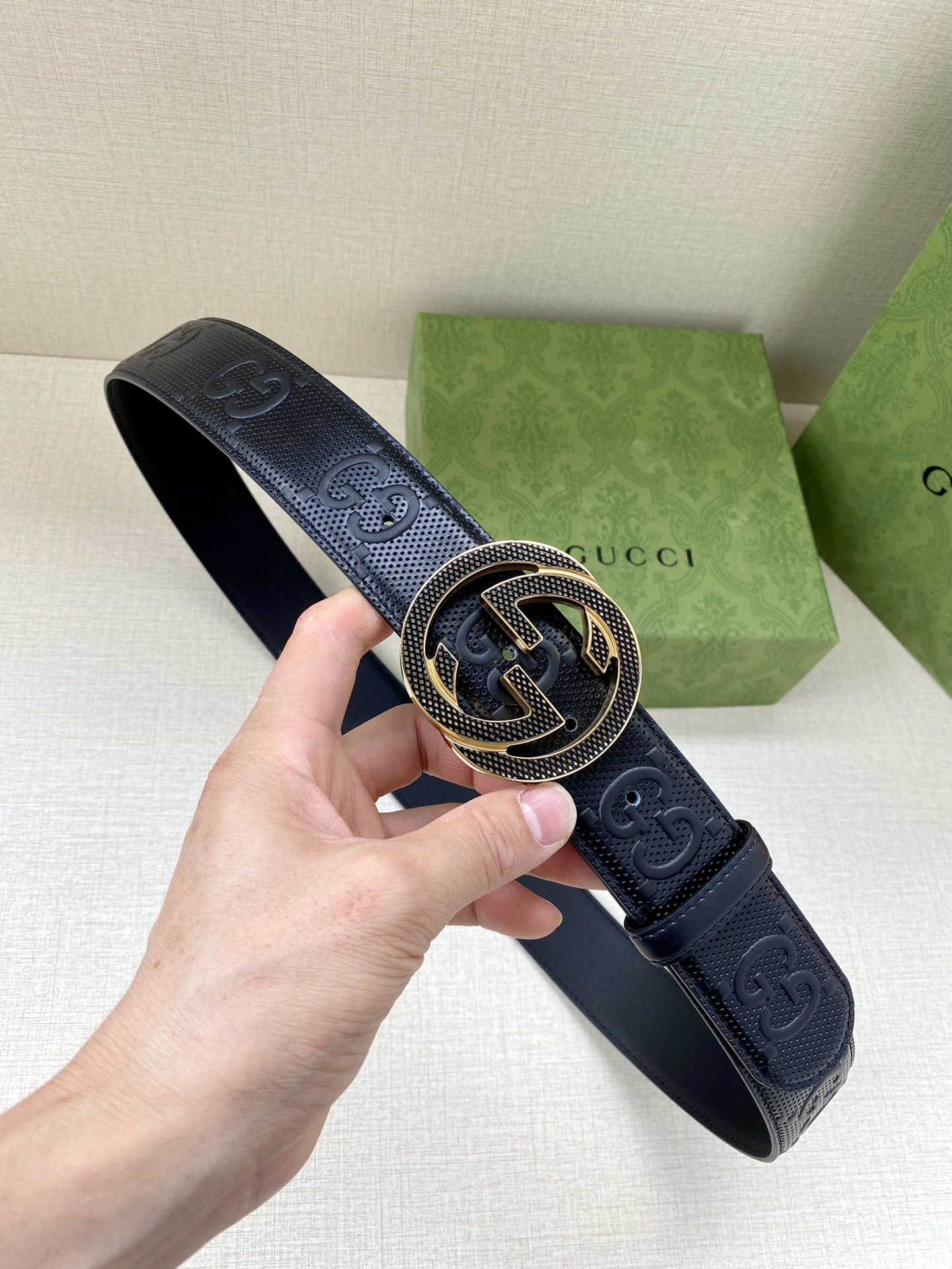 Gucci Basic Belt Black M-l