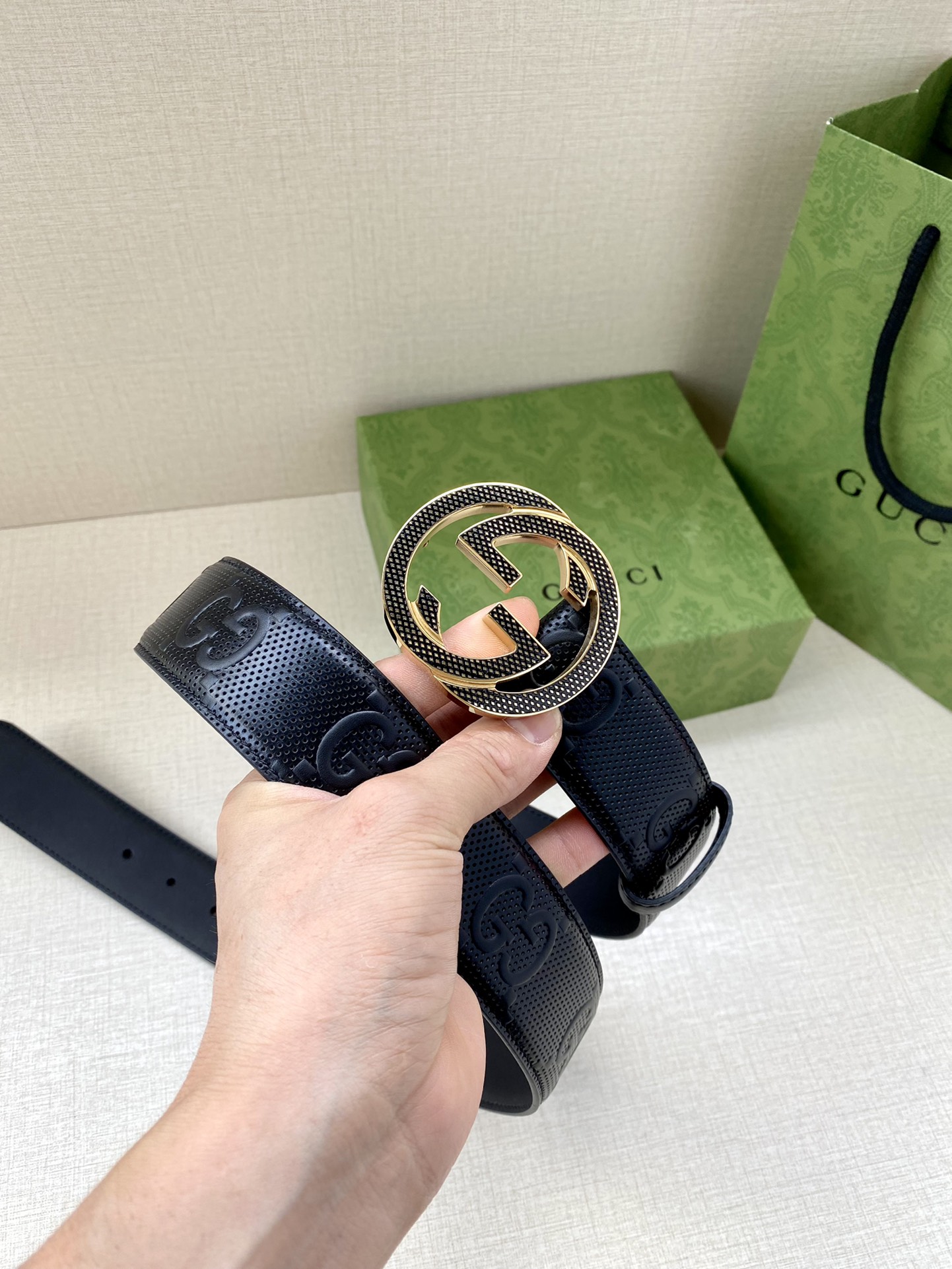 Gucci Basic Belt Black M-l