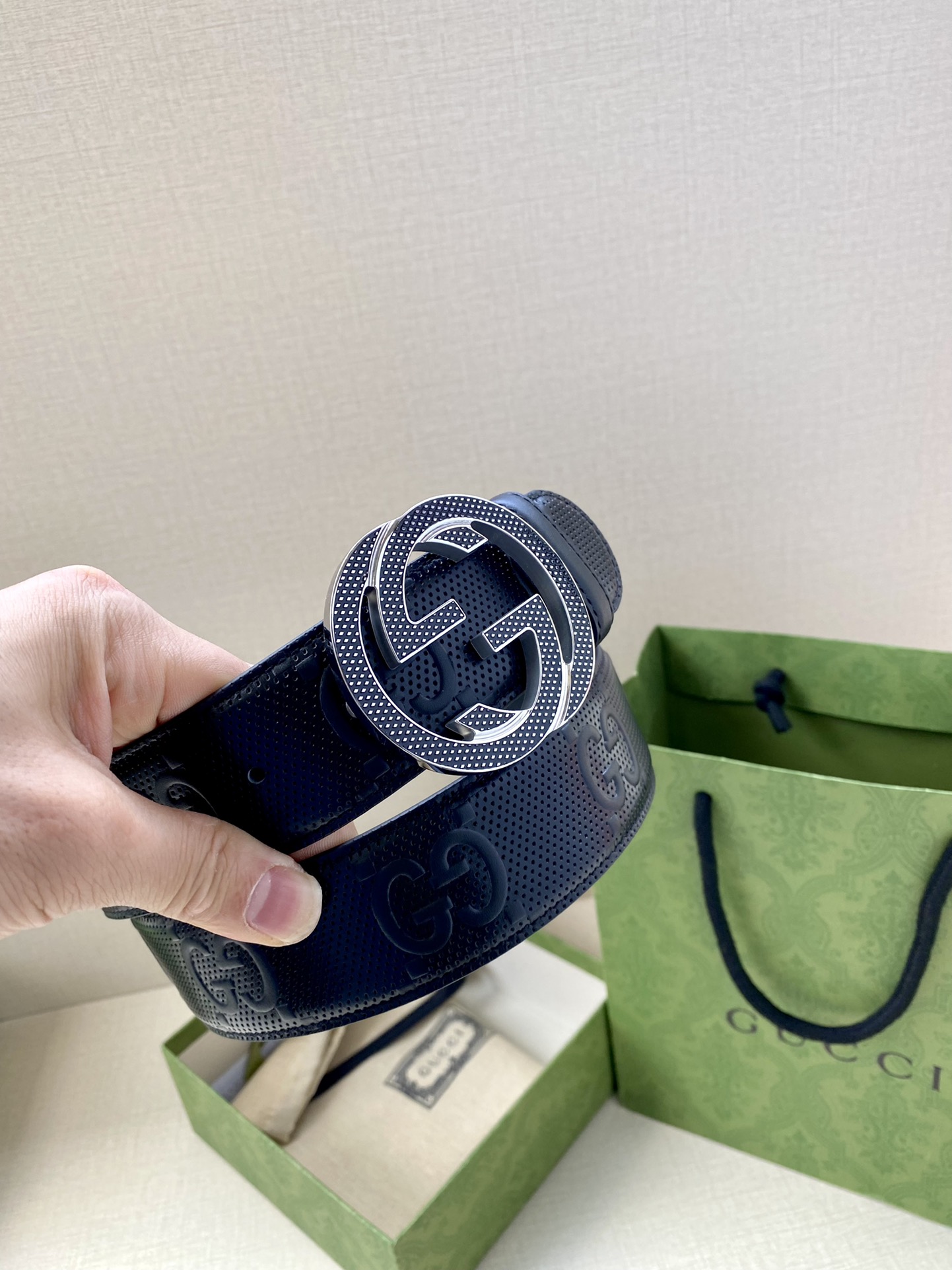 Gucci Basic Belt Black M-l