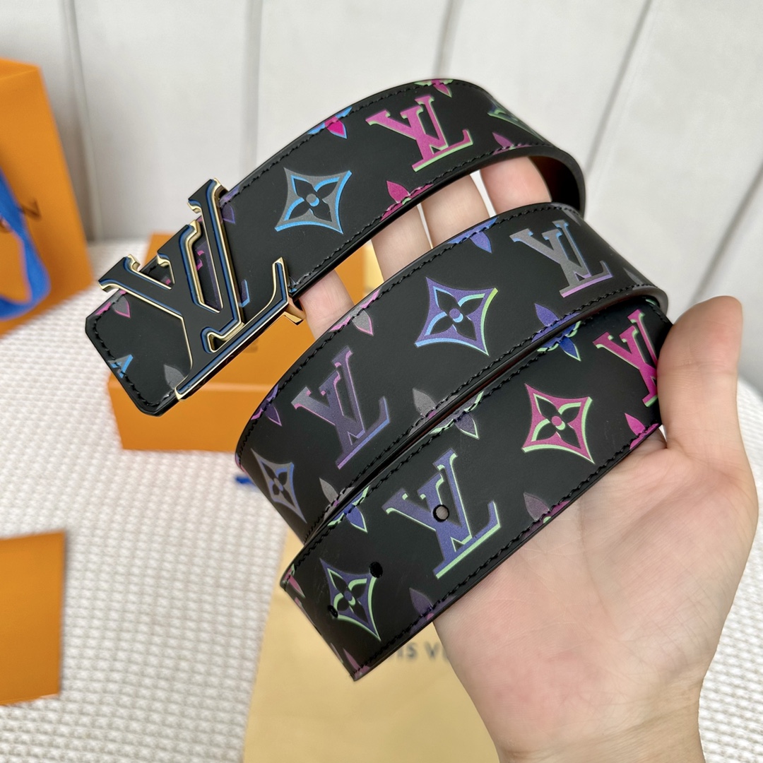 Louis Vuitton Basic Belt Cow Leather 40mm-m-l