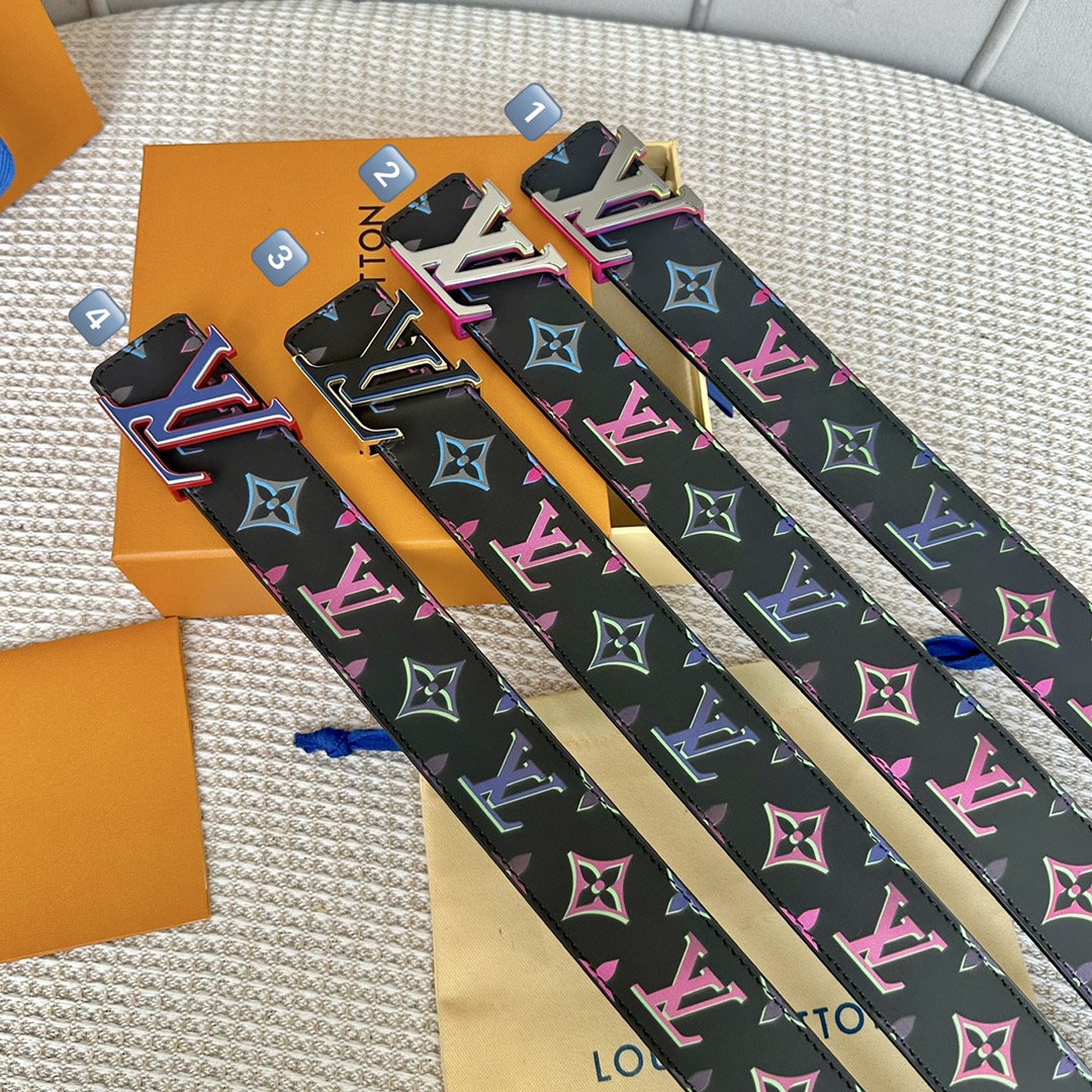 Louis Vuitton Basic Belt Cow Leather 40mm-m-l