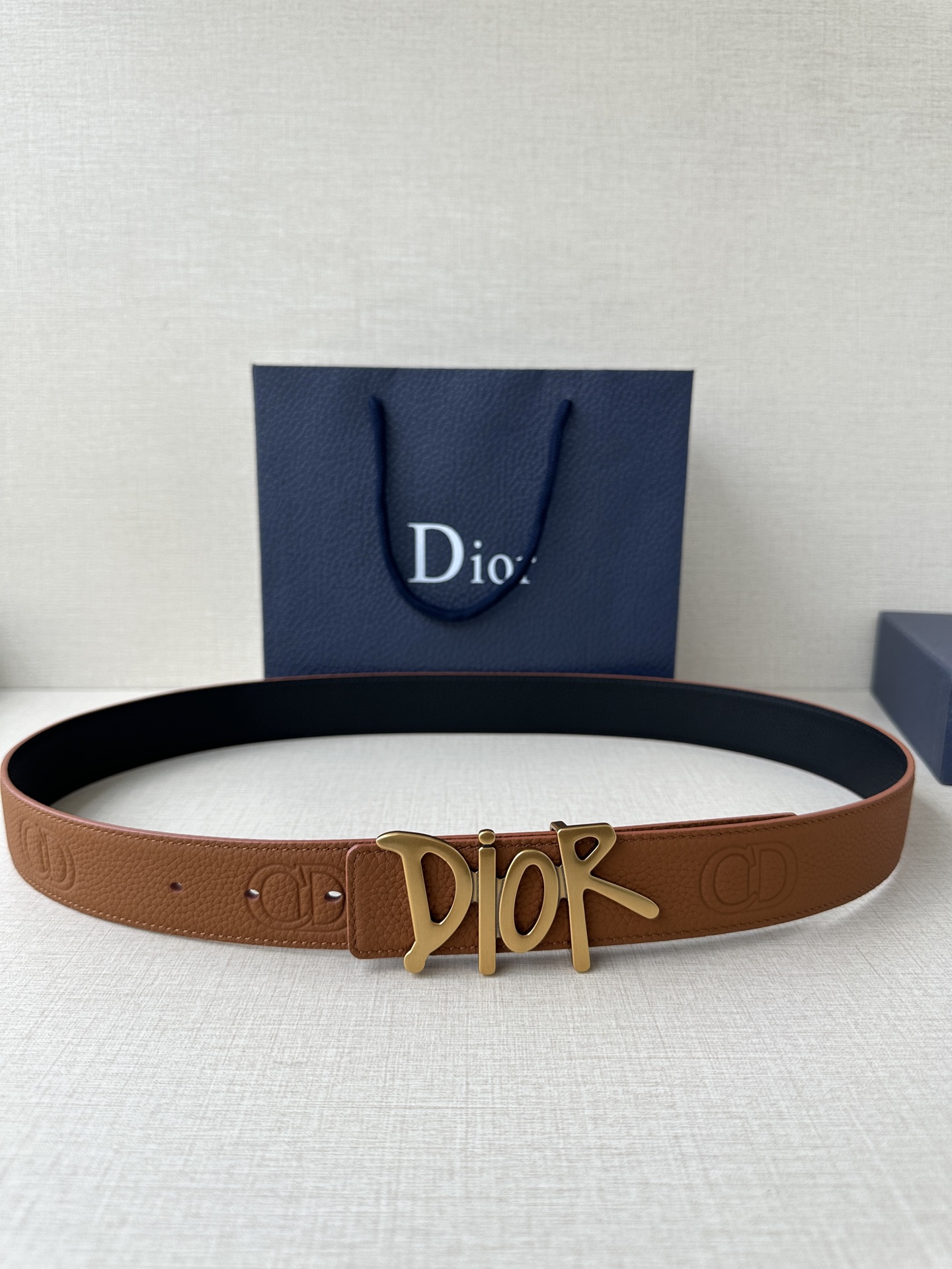 Dior Basic Belt Cow Leather Black