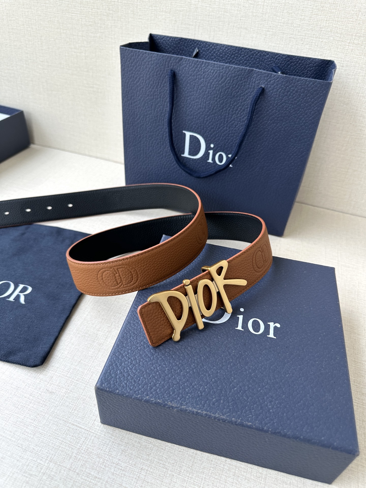 Dior Basic Belt Cow Leather Black