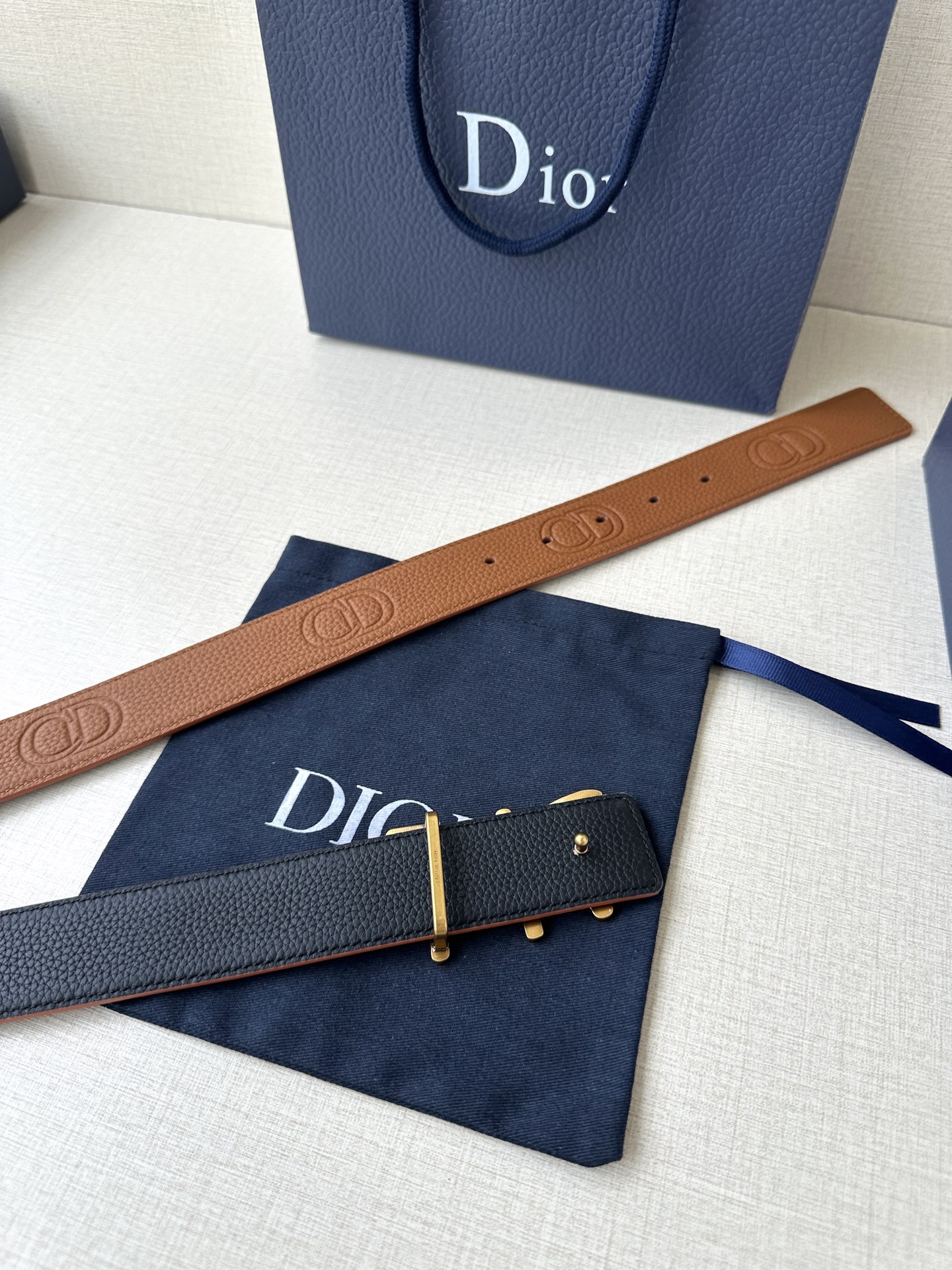 Dior Basic Belt Cow Leather Black