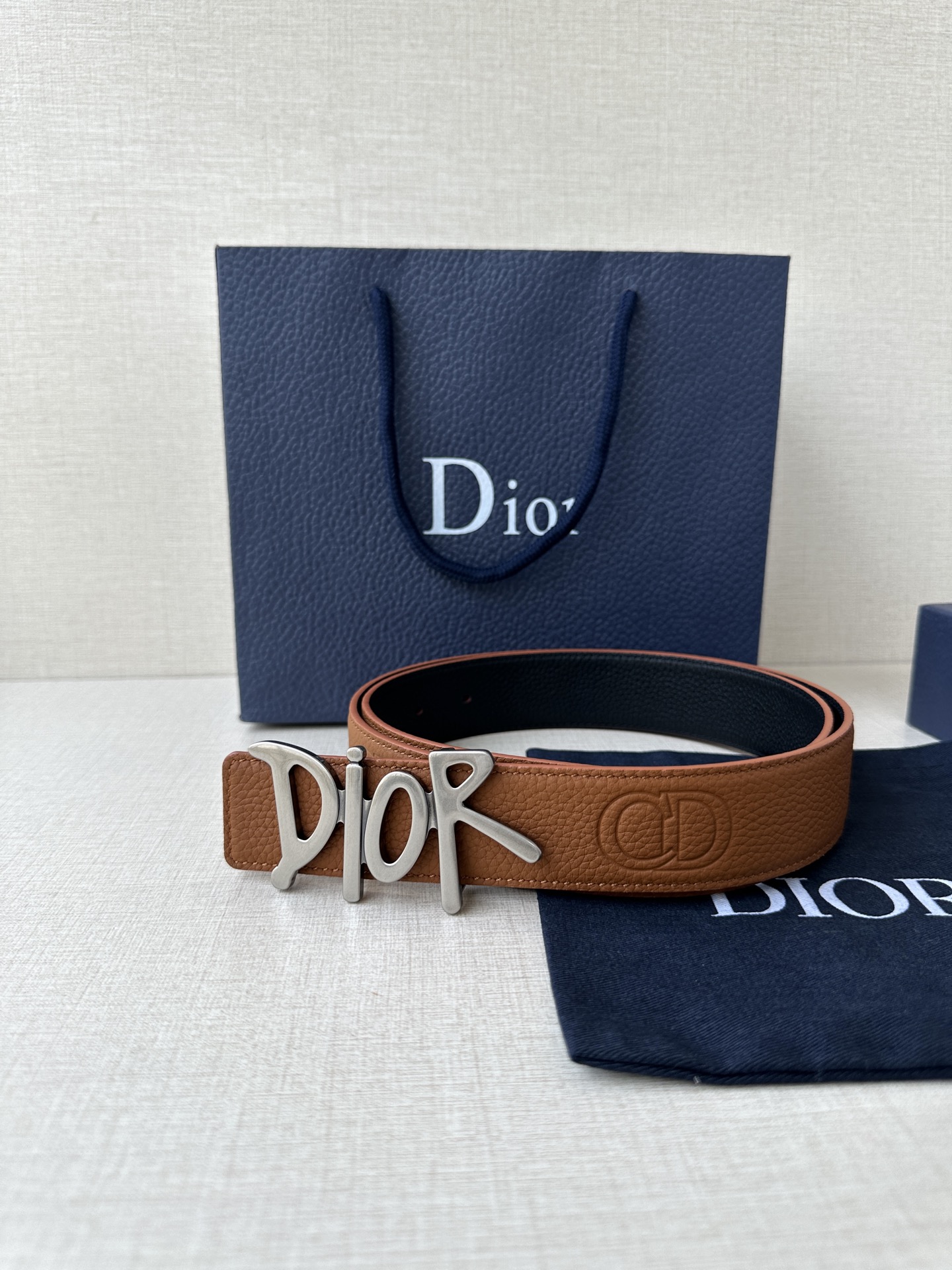 Dior Basic Belt Cow Leather Black