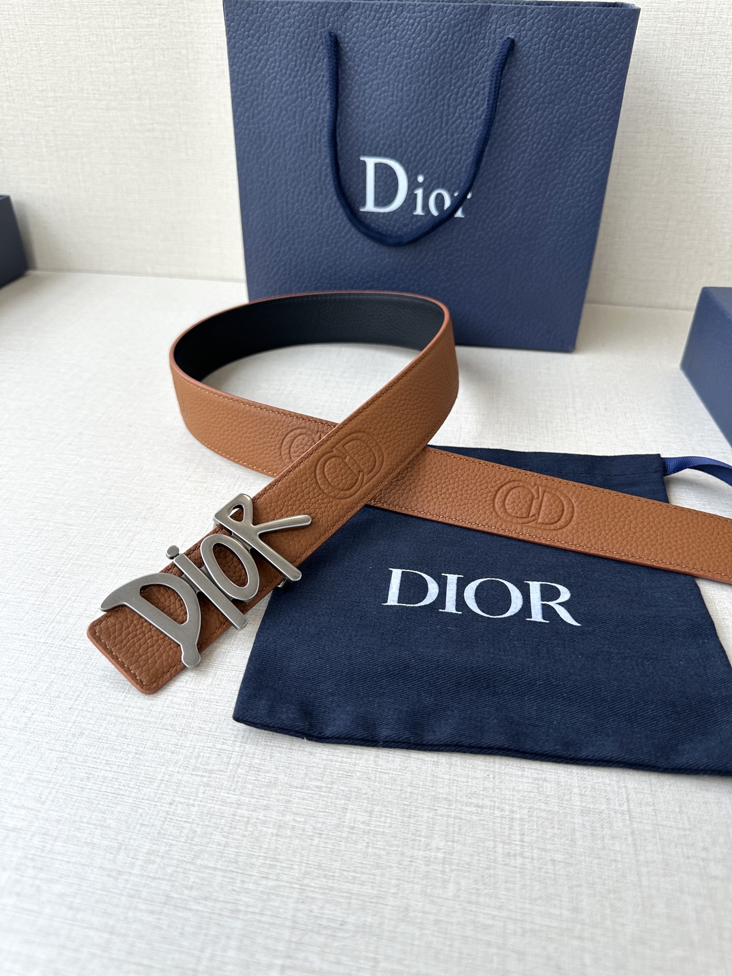 Dior Basic Belt Cow Leather Black