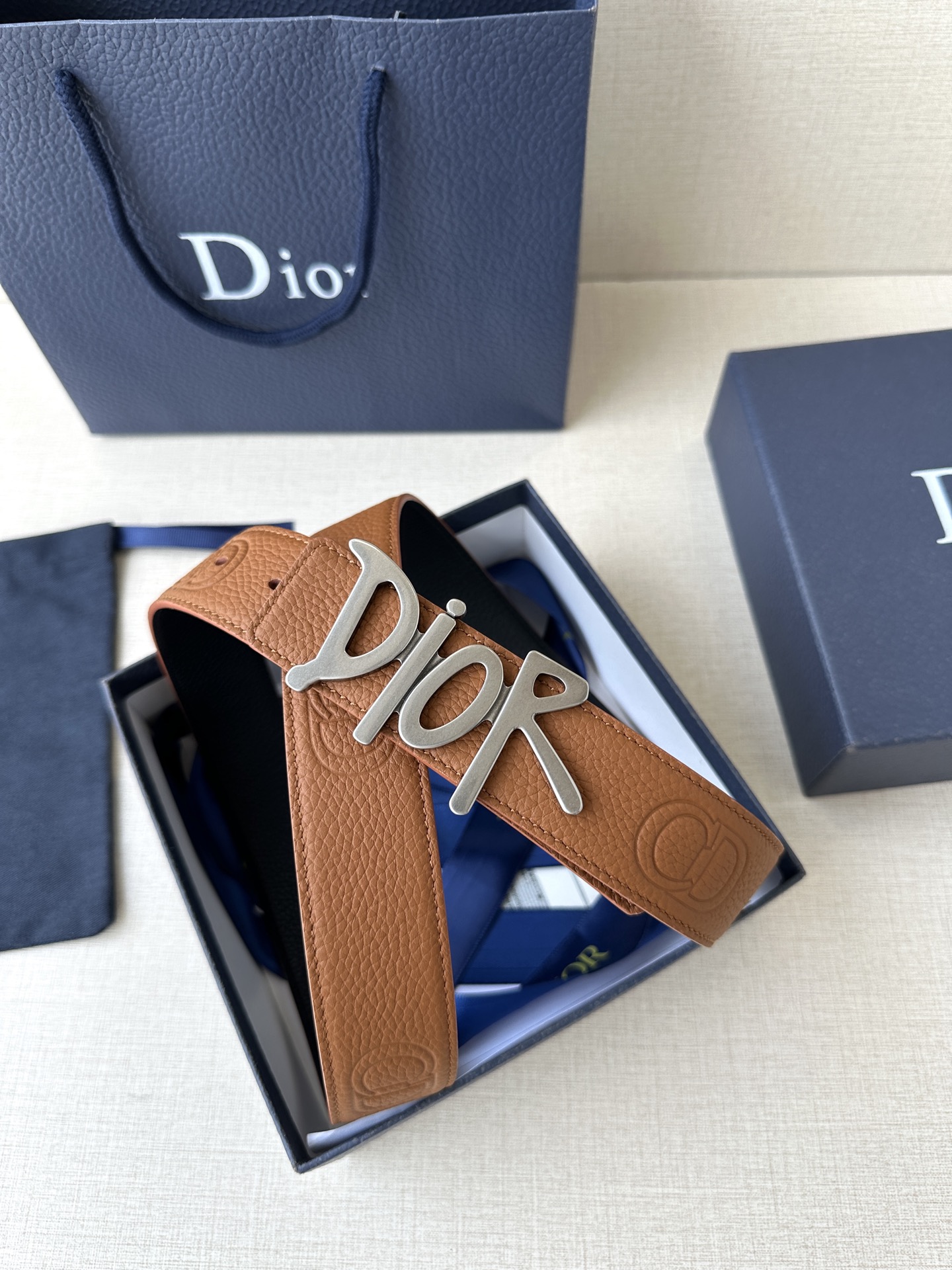 Dior Basic Belt Cow Leather Black