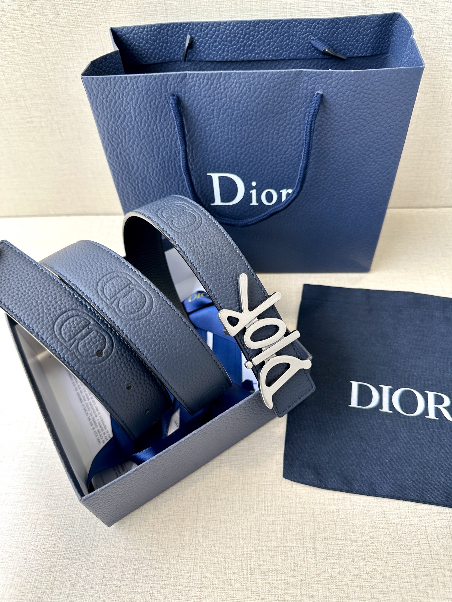 Dior Basic Belt Cow Leather Black