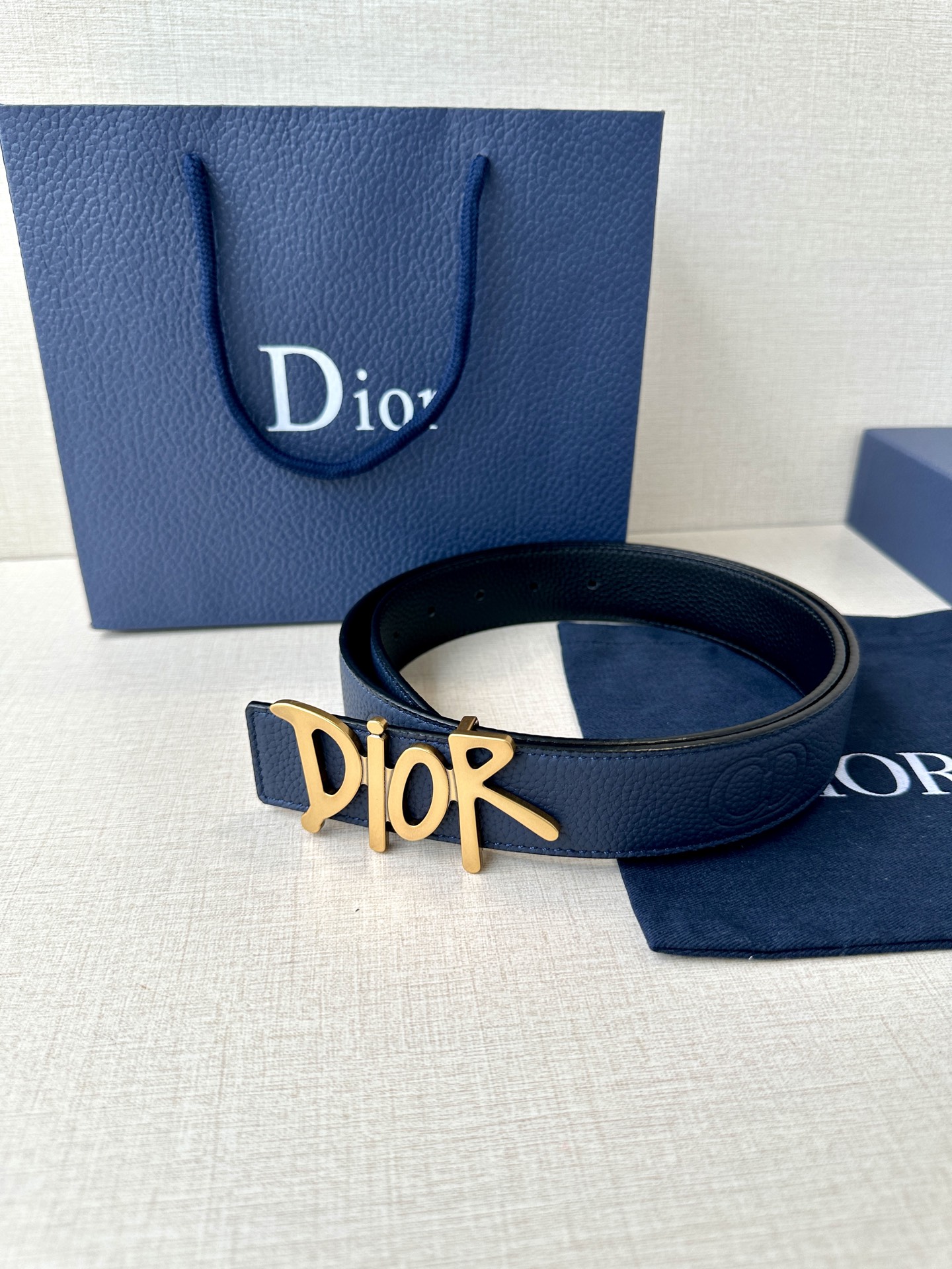 Dior Basic Belt Cow Leather Black