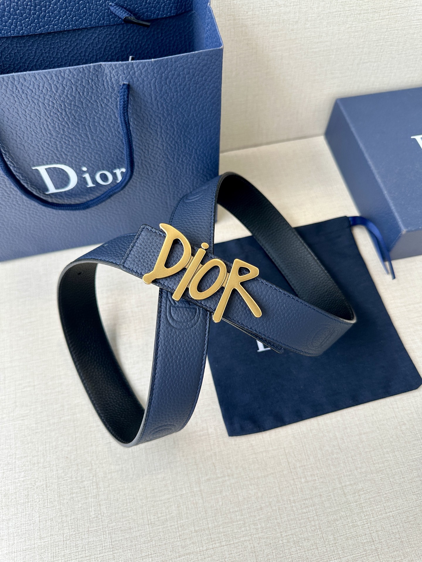 Dior Basic Belt Cow Leather Black