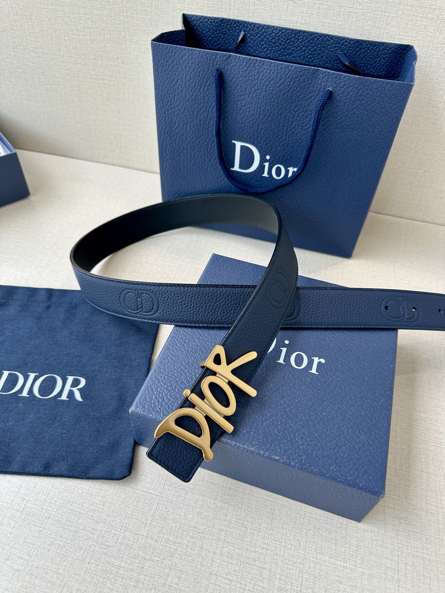 Dior Basic Belt Cow Leather Black