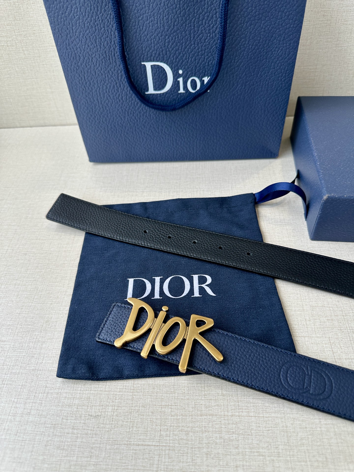 Dior Basic Belt Cow Leather Black