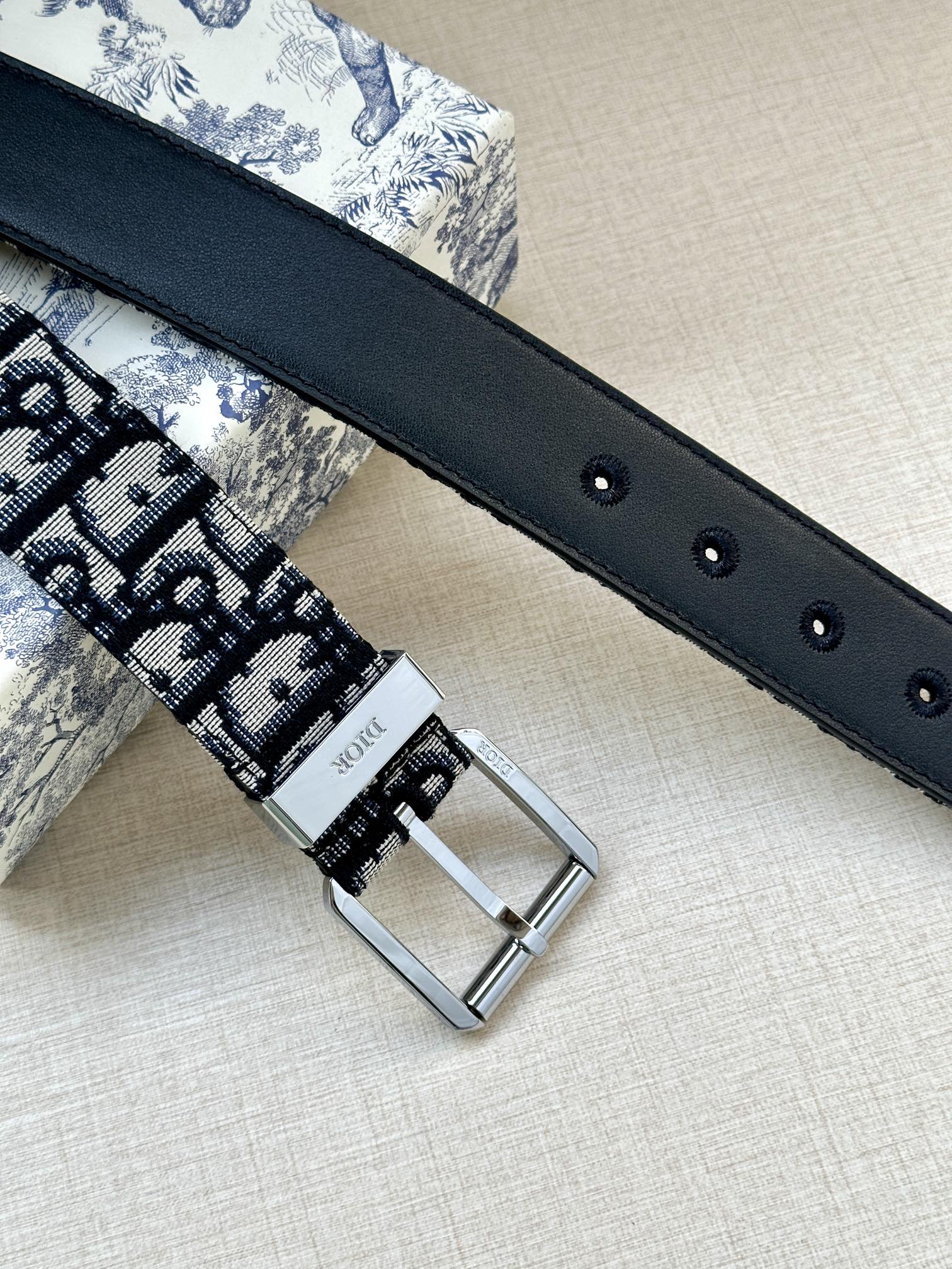 Dior Basic Belt Black Adjustable L