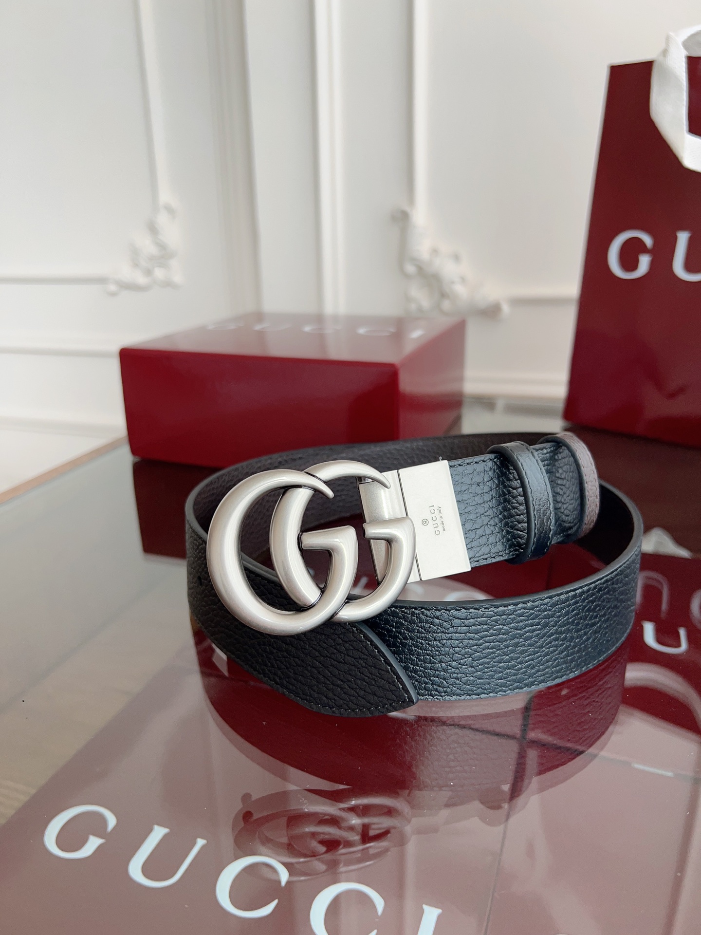Gucci Basic Belt Cow Leather M