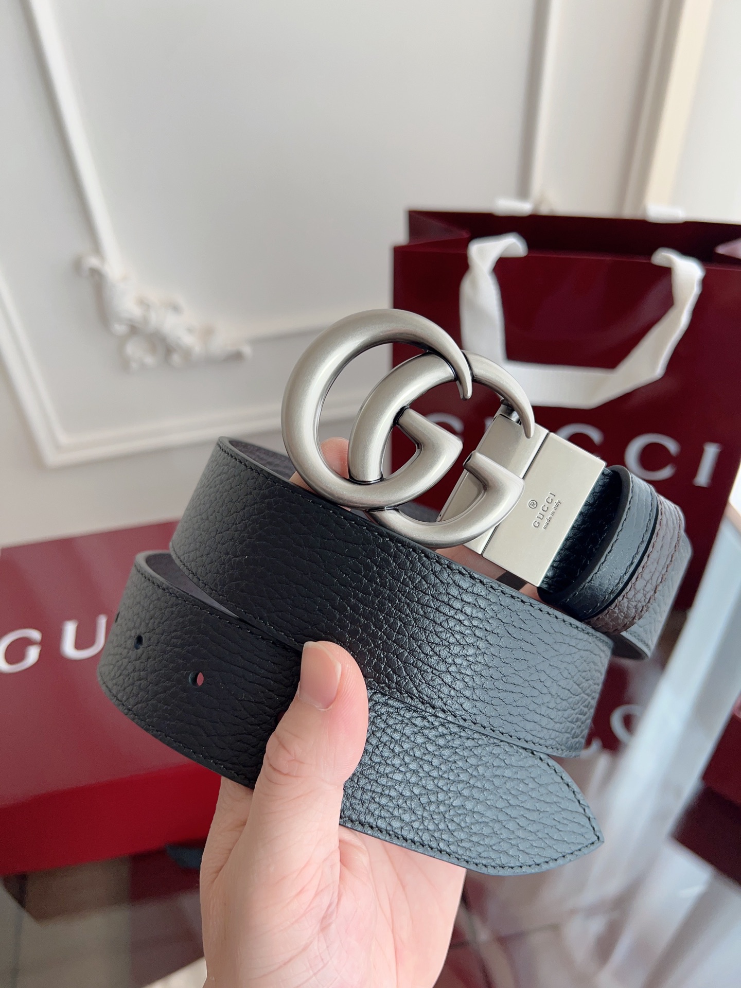 Gucci Basic Belt Cow Leather M