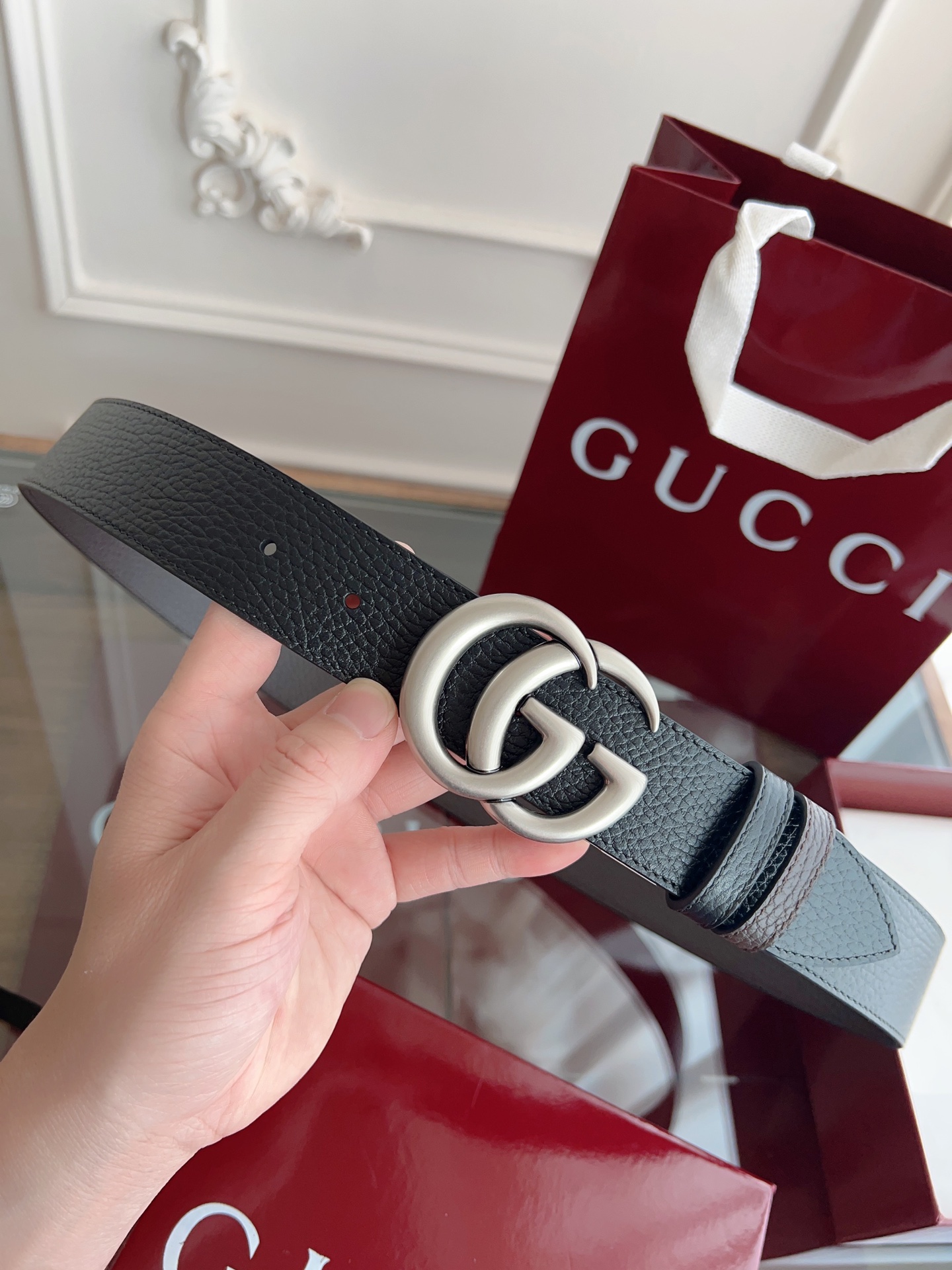 Gucci Basic Belt Cow Leather M