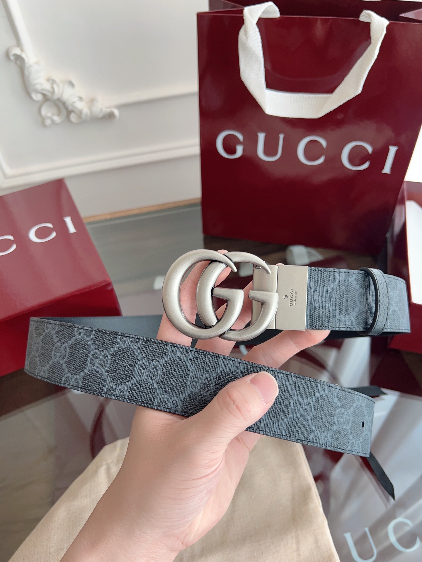Gucci Basic Belt Black S-m