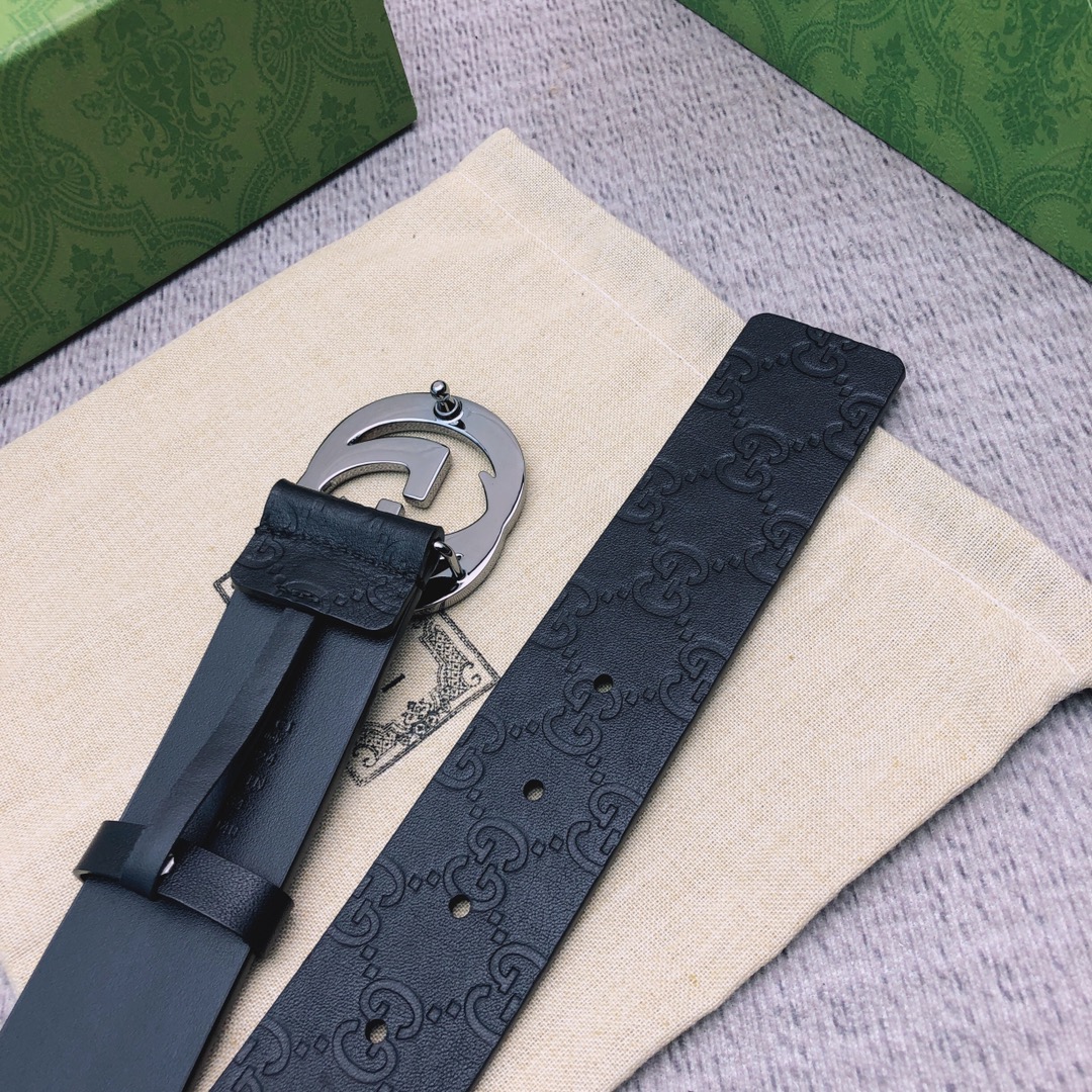 Gucci Male Leather Belt Top Grain Leather