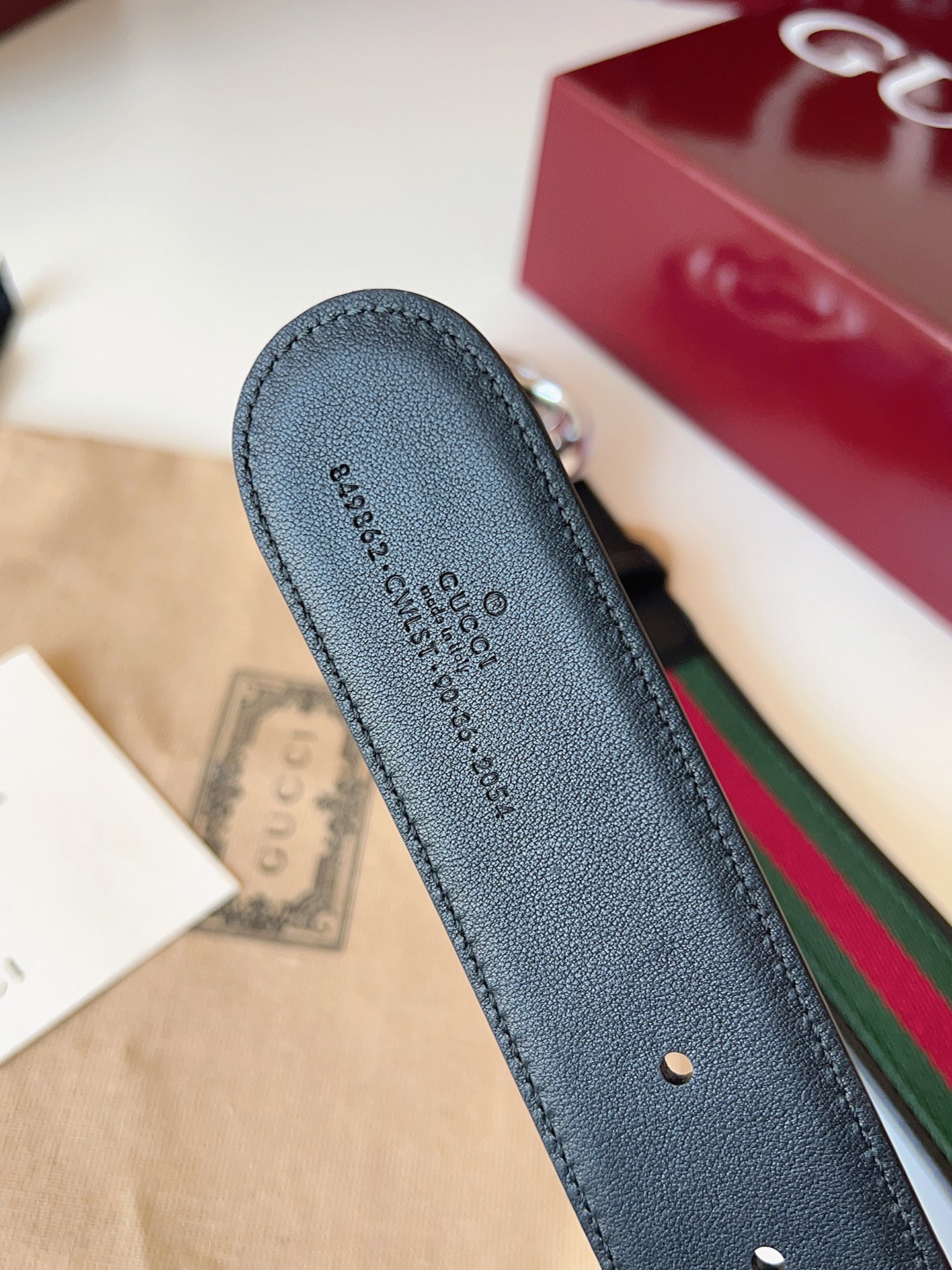 Gucci Male Basic Belt Canvas Black M