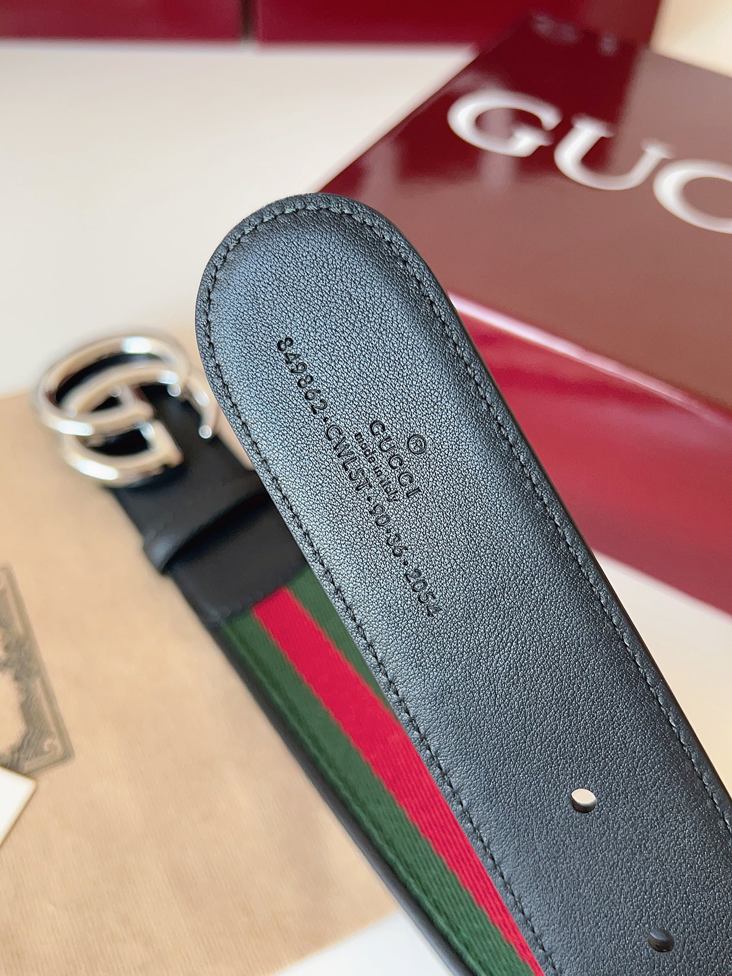 Gucci Male Basic Belt Canvas Black M