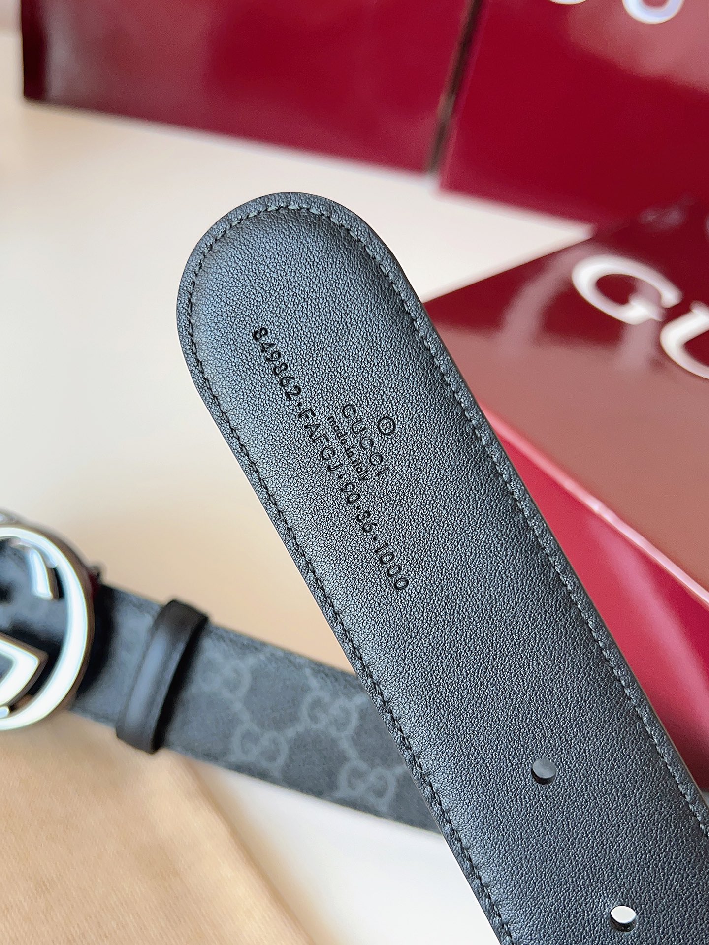 Gucci Male Basic Belt Canvas Black S-m