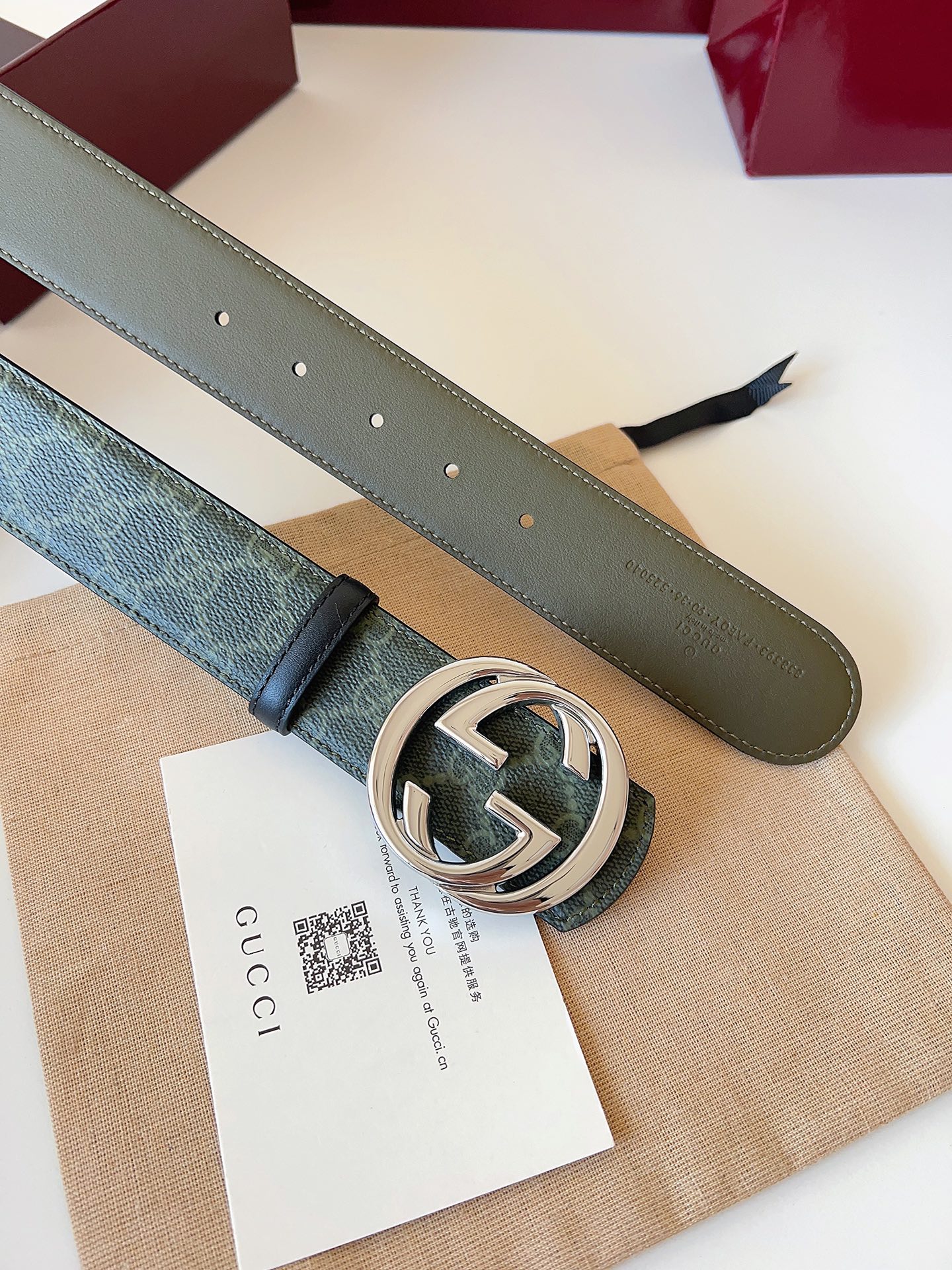 Gucci Male Basic Belt Green M
